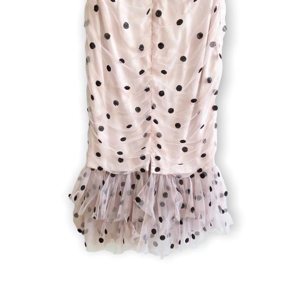 Marchesa Marchesa Notte Strapless Sequin Polka Dot Tulle Cocktail Dre Size XS / US 0-2 / IT 36-38 - 6 Thumbnail