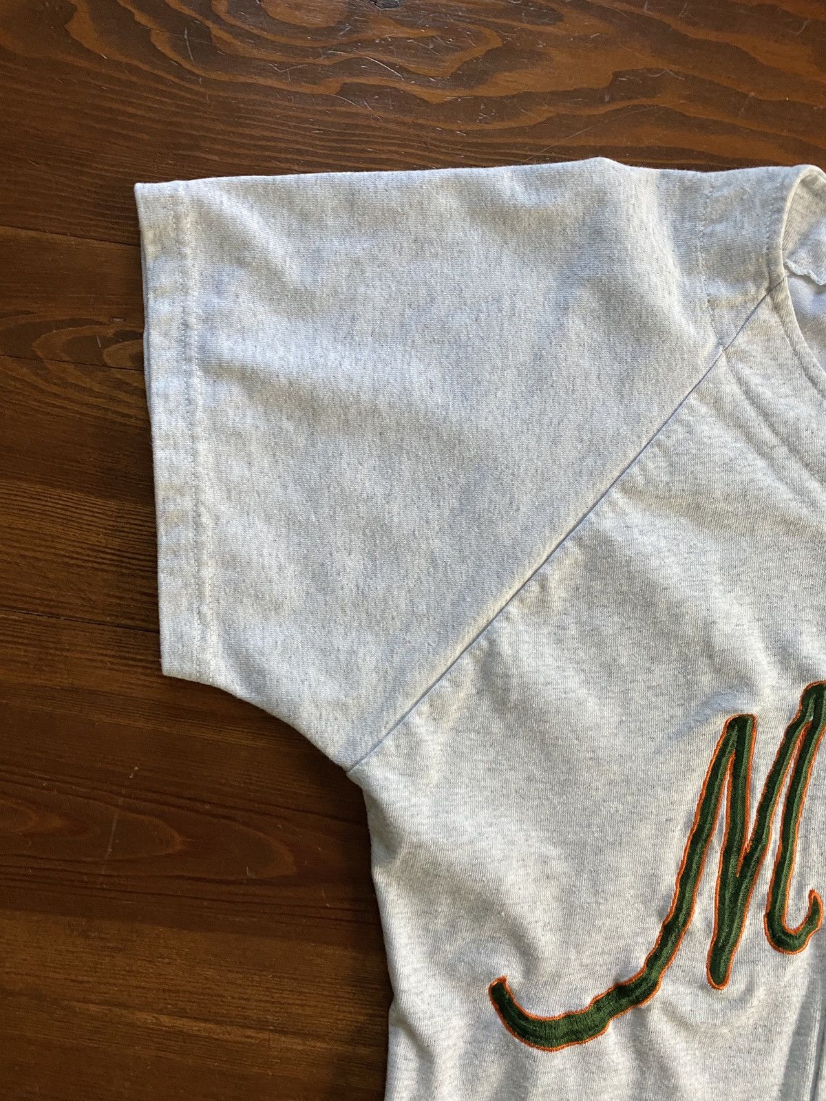 NCAA Vintage 80’s University Miami Bike Baseball Style Button Up Size US S / EU 44-46 / 1 - 7 Thumbnail