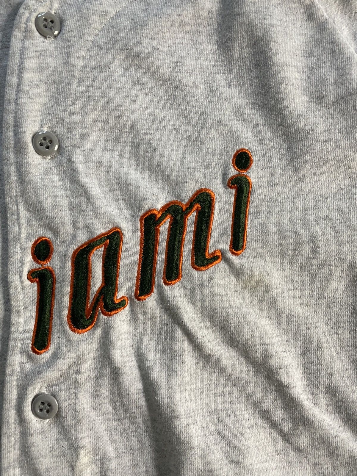 NCAA Vintage 80’s University Miami Bike Baseball Style Button Up Size US S / EU 44-46 / 1 - 4 Thumbnail