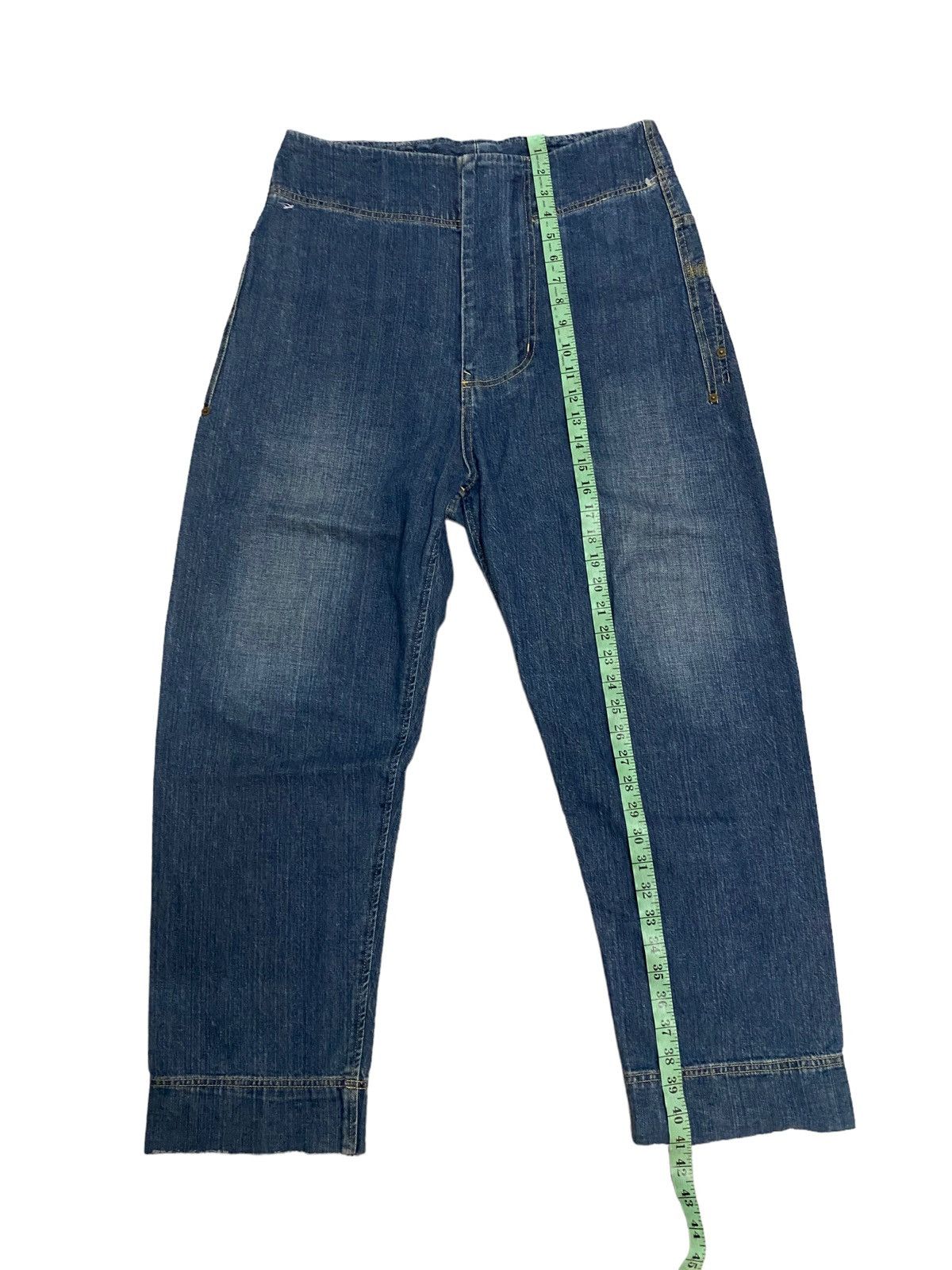 Issey Miyake × Vintage Vintage Frapbois Issey Miyake Distress Denim Jeans Size US 34 / EU 50 - 13 Thumbnail