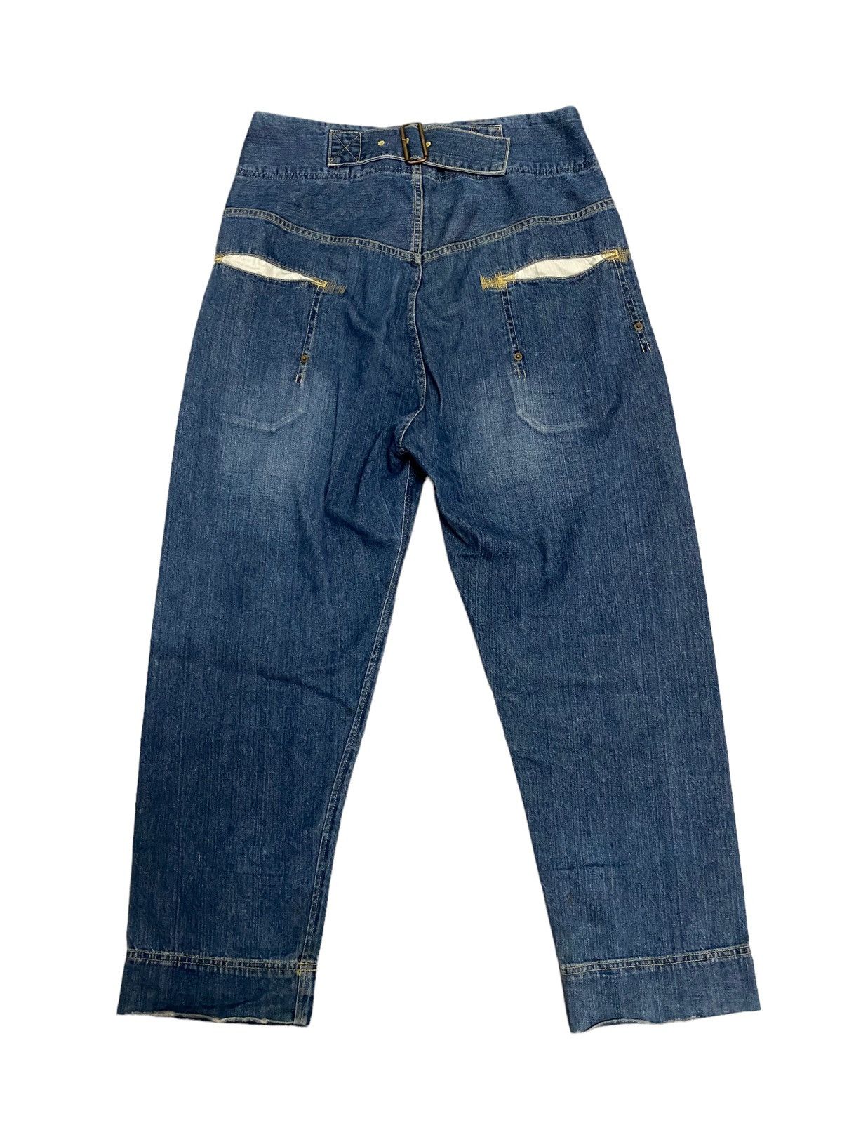 image of Distressed Denim x Issey Miyake Offervintage Frapbois Issey Miyake Distress Denim Jeans in Blue (Si