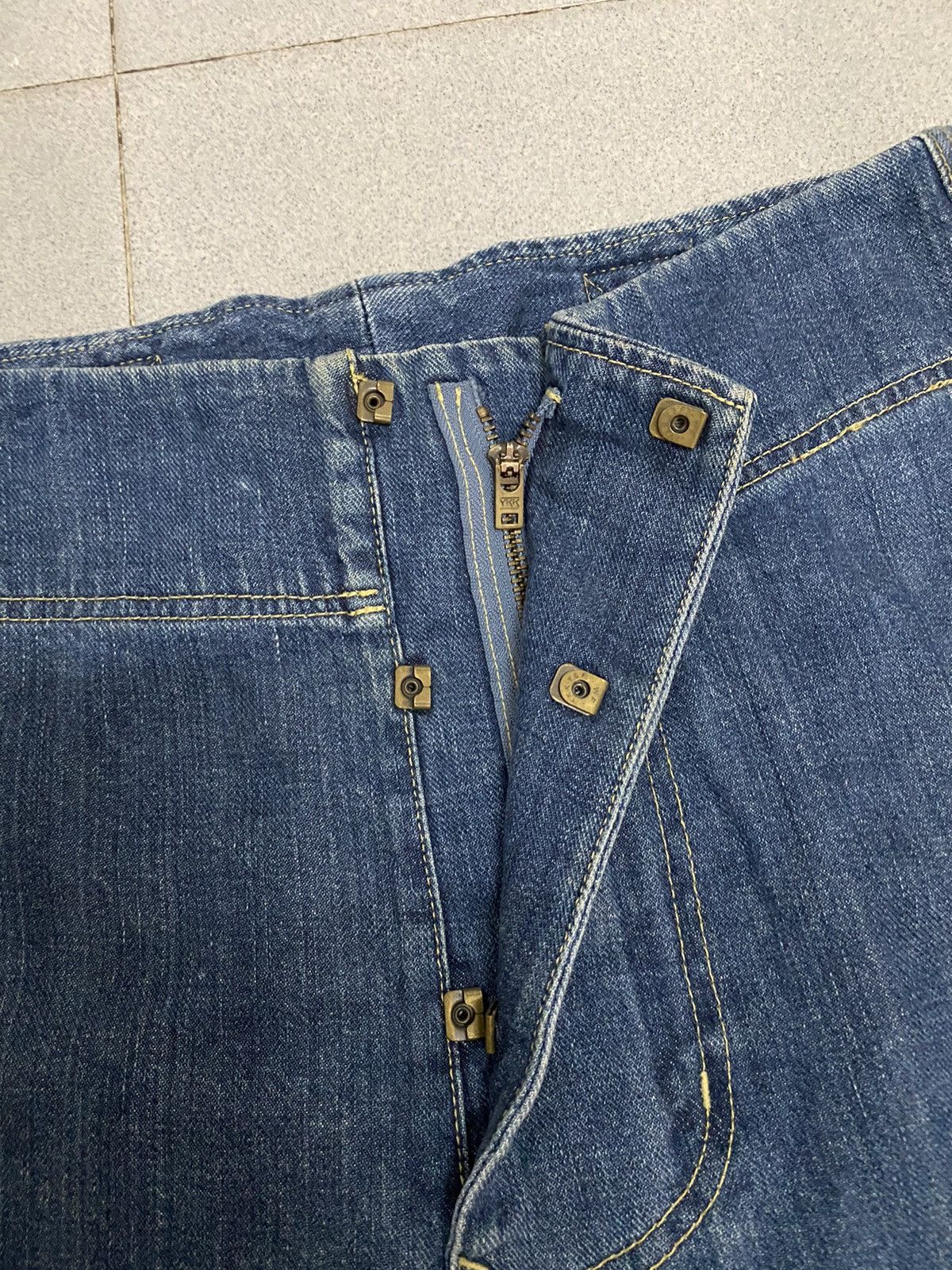 Issey Miyake × Vintage Vintage Frapbois Issey Miyake Distress Denim Jeans Size US 34 / EU 50 - 4 Thumbnail