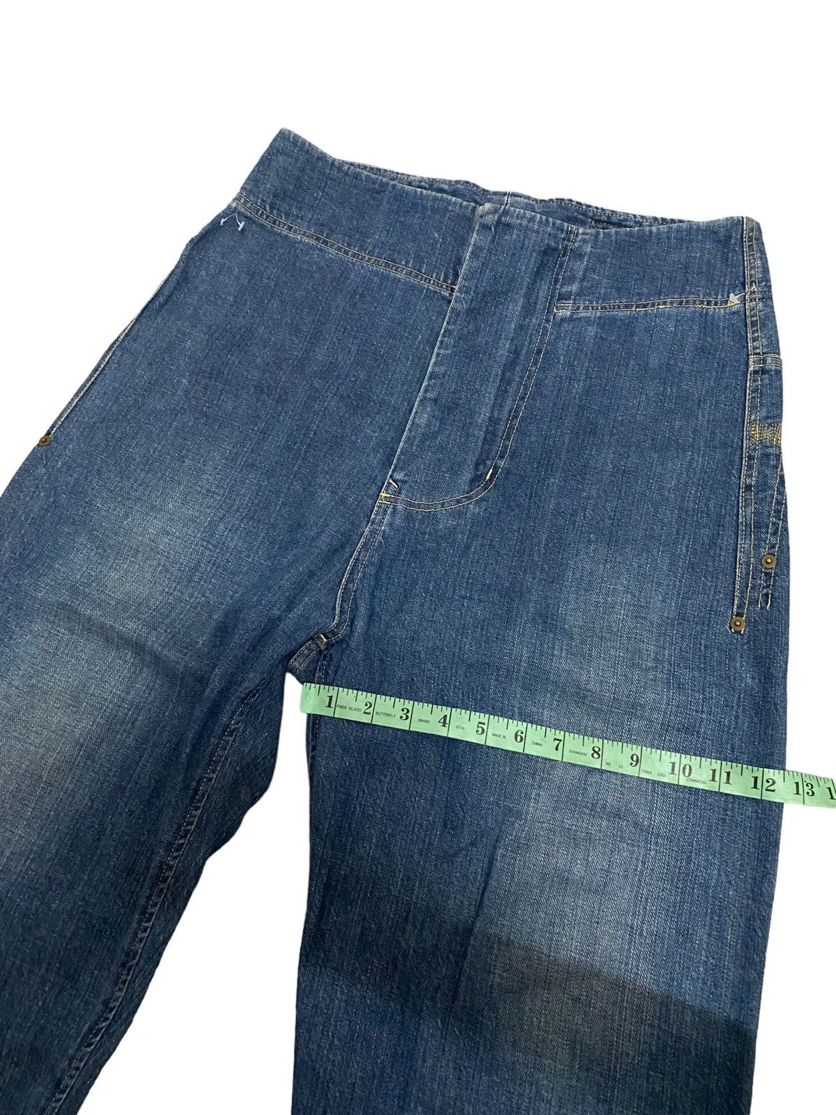 Issey Miyake × Vintage Vintage Frapbois Issey Miyake Distress Denim Jeans Size US 34 / EU 50 - 10 Thumbnail