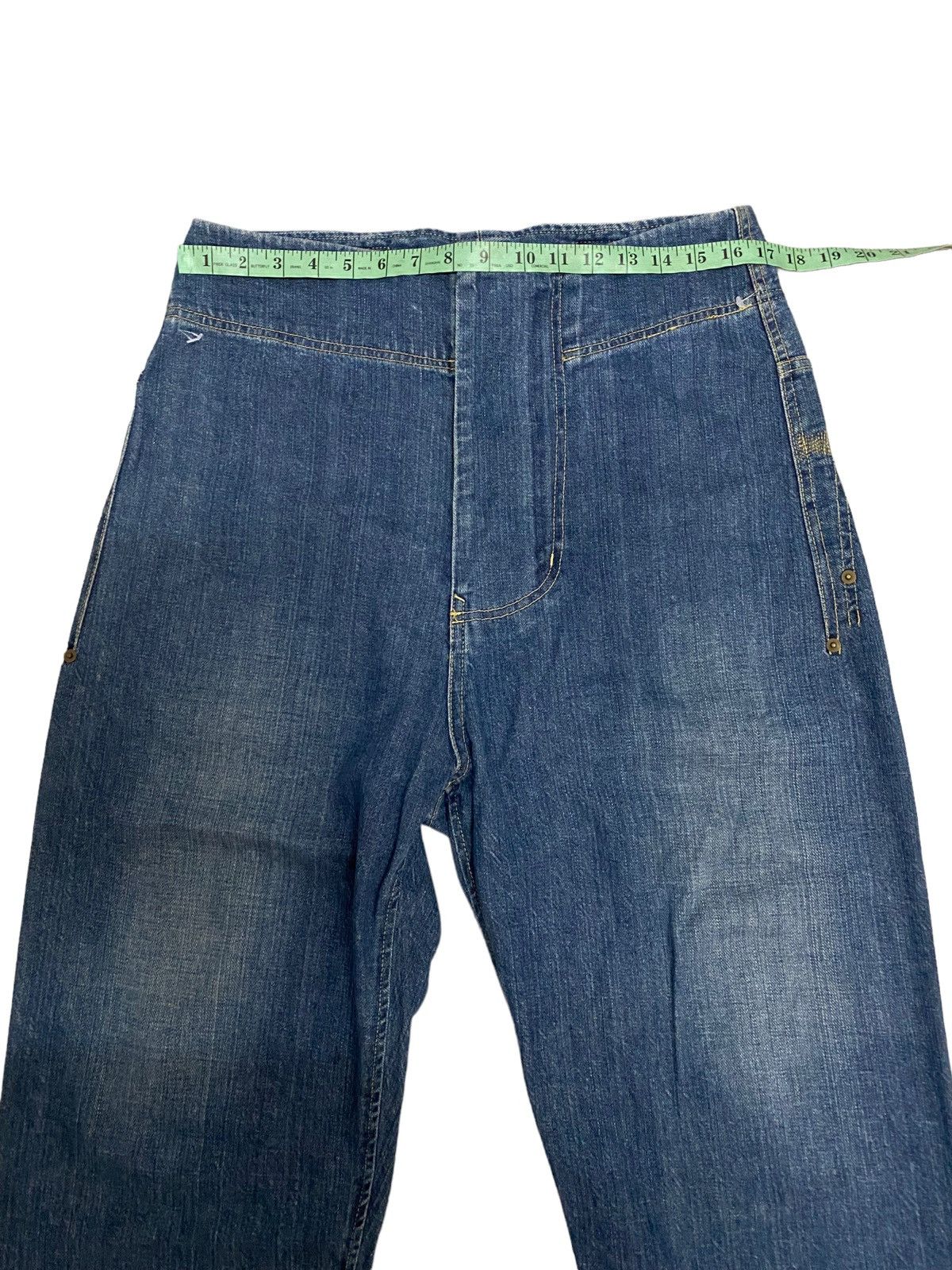 Issey Miyake × Vintage Vintage Frapbois Issey Miyake Distress Denim Jeans Size US 34 / EU 50 - 12 Thumbnail