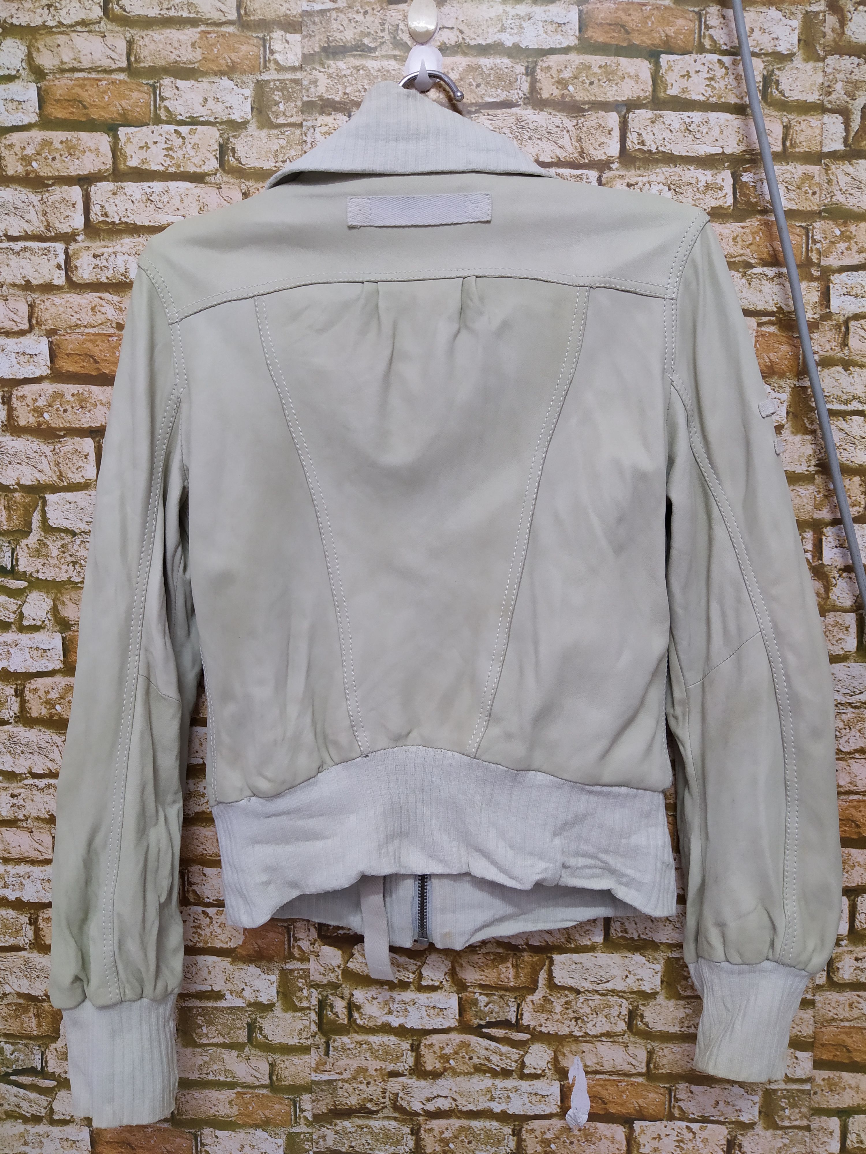 Diesel DIESEL LEATHER RIDERS JACKET (B369) Size M / US 6-8 / IT 42-44 - 3 Thumbnail