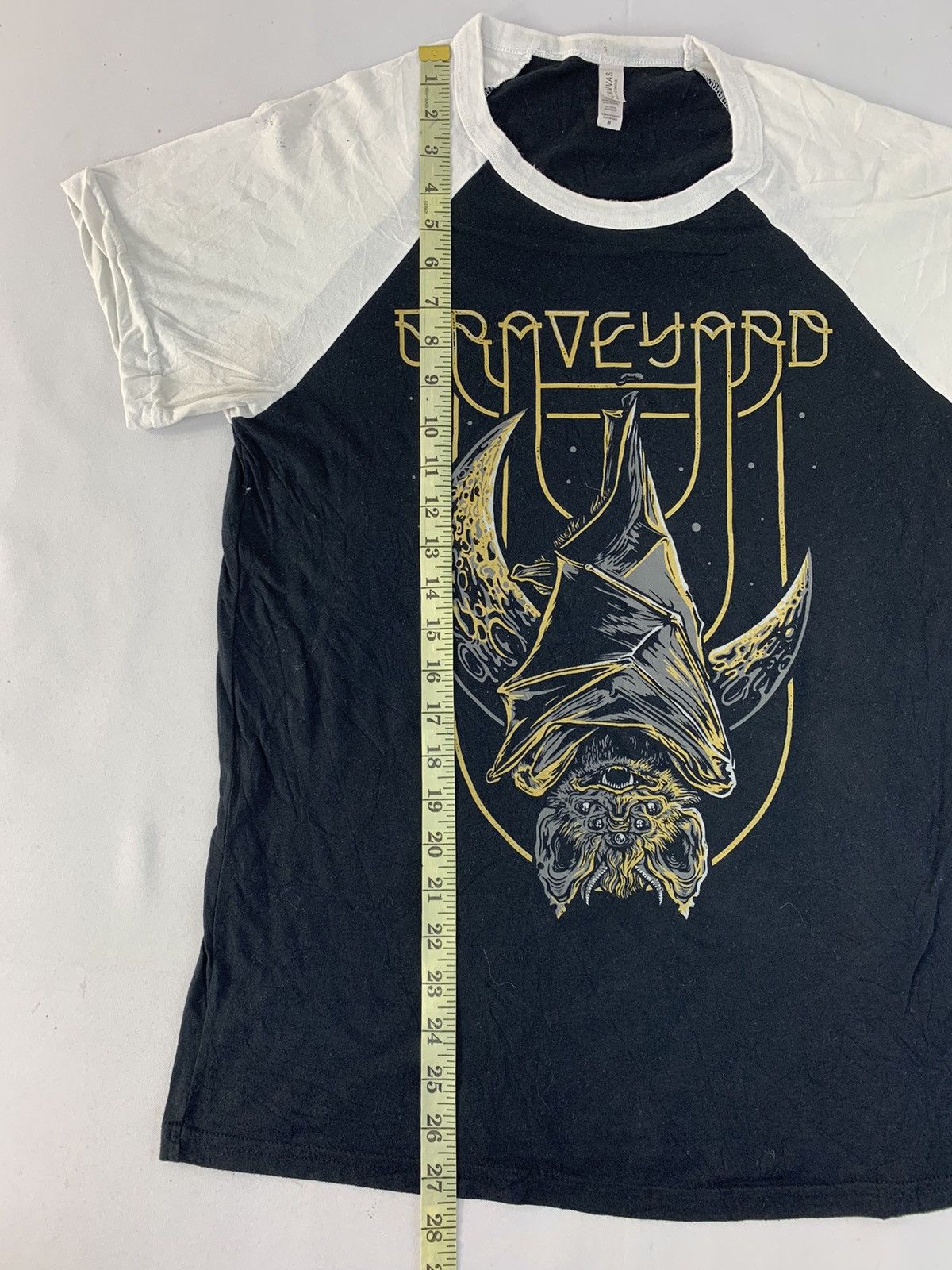 Band Tees Hype Graveyard Swedish Rock Band Raglan Logo Printed Tee Size S / US 4 / IT 40 - 7 Thumbnail