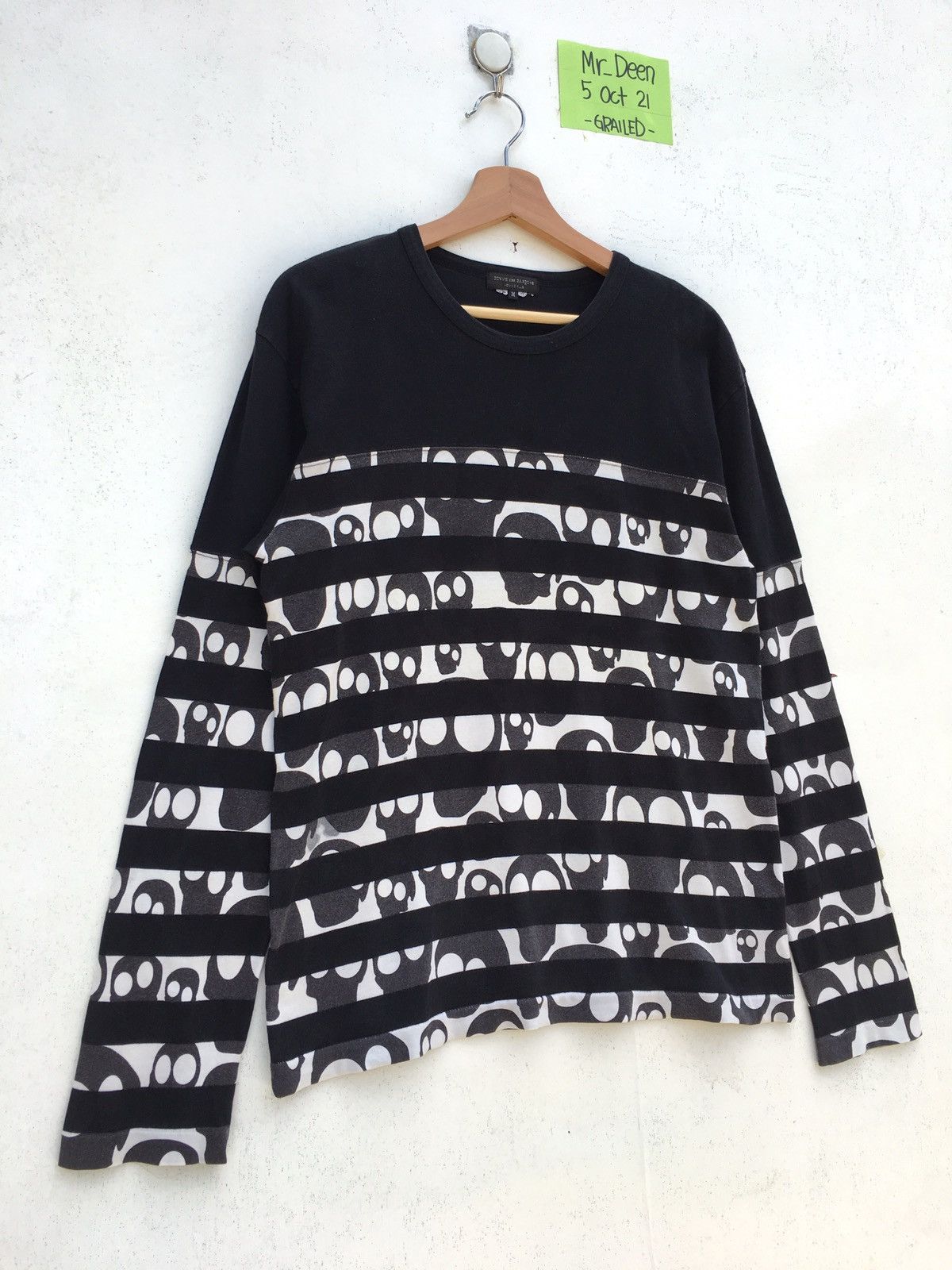 Comme des Garcons Rare Comme DES Garcons Homme Long Sleeve Tee Skulls AD2010 Size US M / EU 48-50 / 2 - 2 Thumbnail