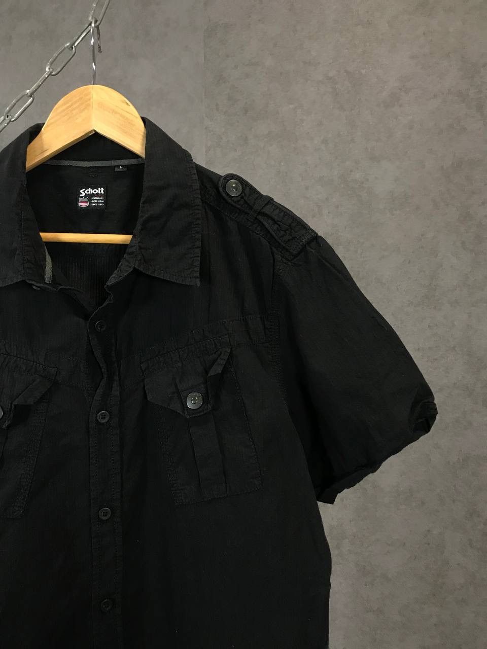 Schott Schott Eagle vintage big logo shirt Size US L / EU 52-54 / 3 - 4 Thumbnail