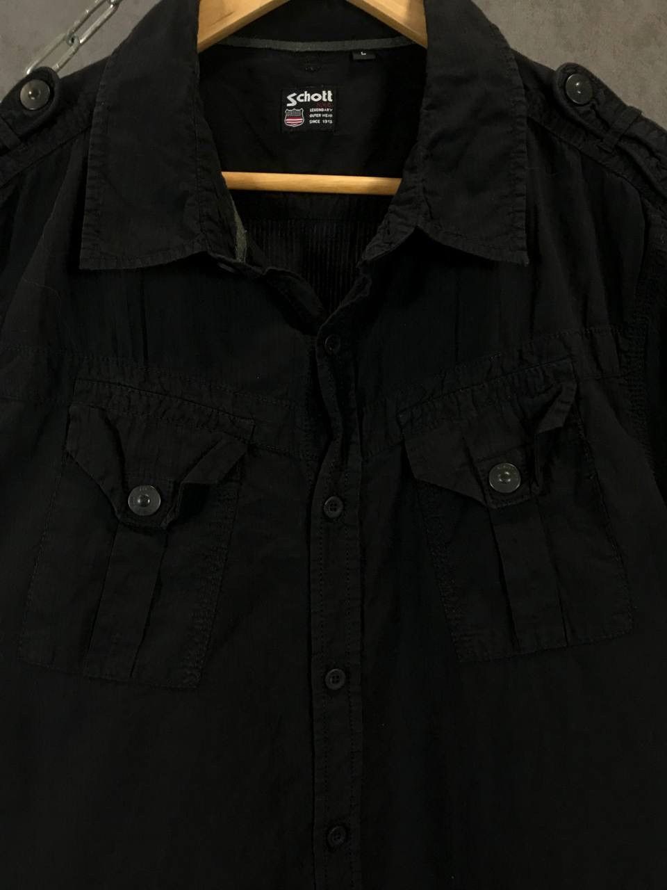 Schott Schott Eagle vintage big logo shirt Size US L / EU 52-54 / 3 - 5 Thumbnail