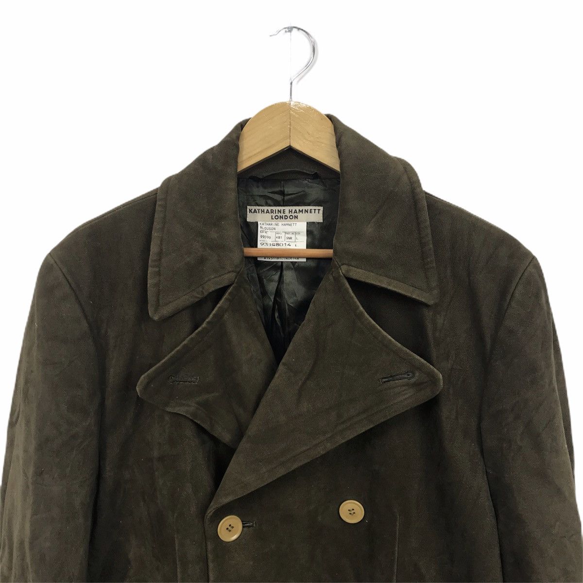 Katharine Hamnett London Vtg KATHARINE HAMNETT LONDON Blouson Pea Coat Trench Parka Size L / US 10 / IT 46 - 2 Thumbnail