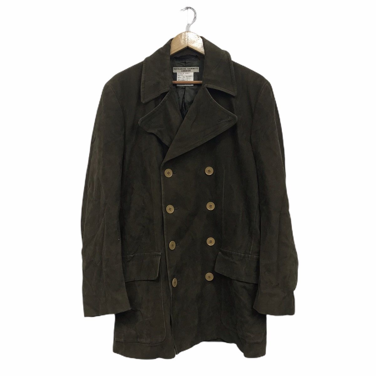 Katharine Hamnett London Vtg KATHARINE HAMNETT LONDON Blouson Pea Coat Trench Parka Size L / US 10 / IT 46 - 1 Thumbnail