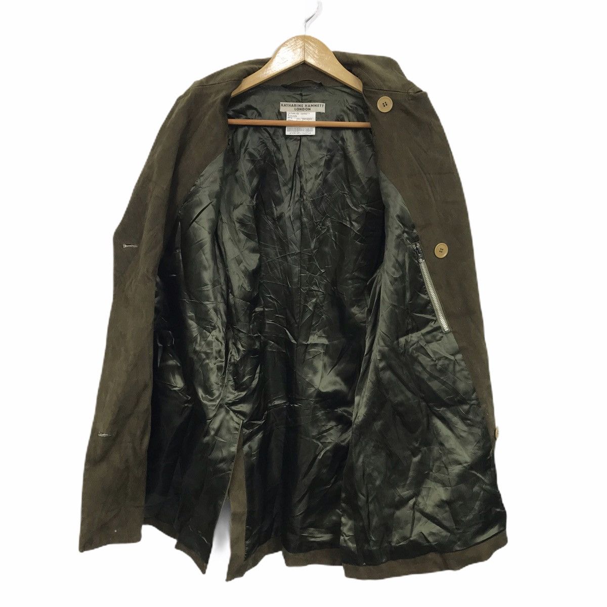 Katharine Hamnett London Vtg KATHARINE HAMNETT LONDON Blouson Pea Coat Trench Parka Size L / US 10 / IT 46 - 3 Thumbnail
