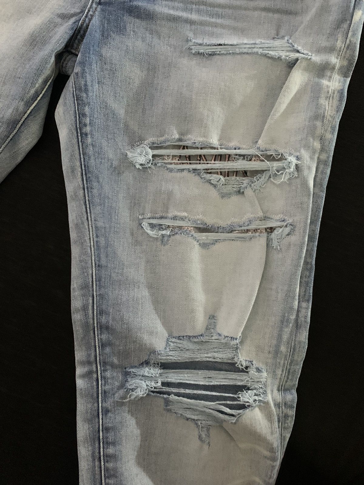 Amiri Amiri Hibiscus Art Patch Denim Jeans Size US 36 / EU 52 - 4 Thumbnail