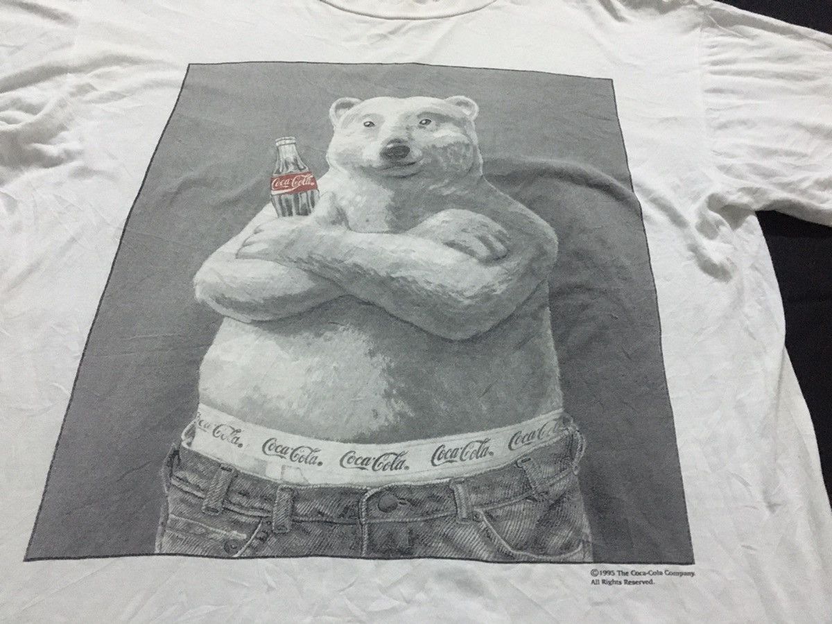 Coca Cola × Vintage Vintage 90's COCA COLA Bear Full Print Size US XL / EU 56 / 4 - 3 Thumbnail