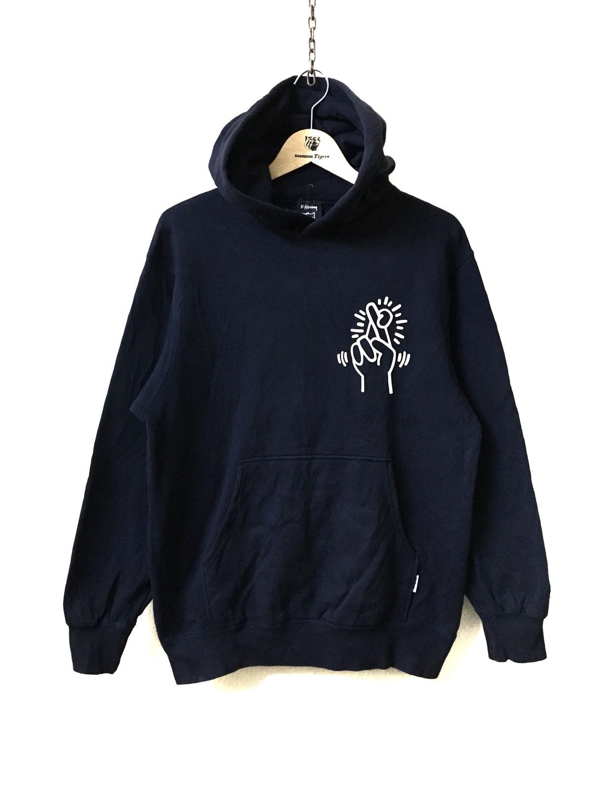 K haring hoodies spellout