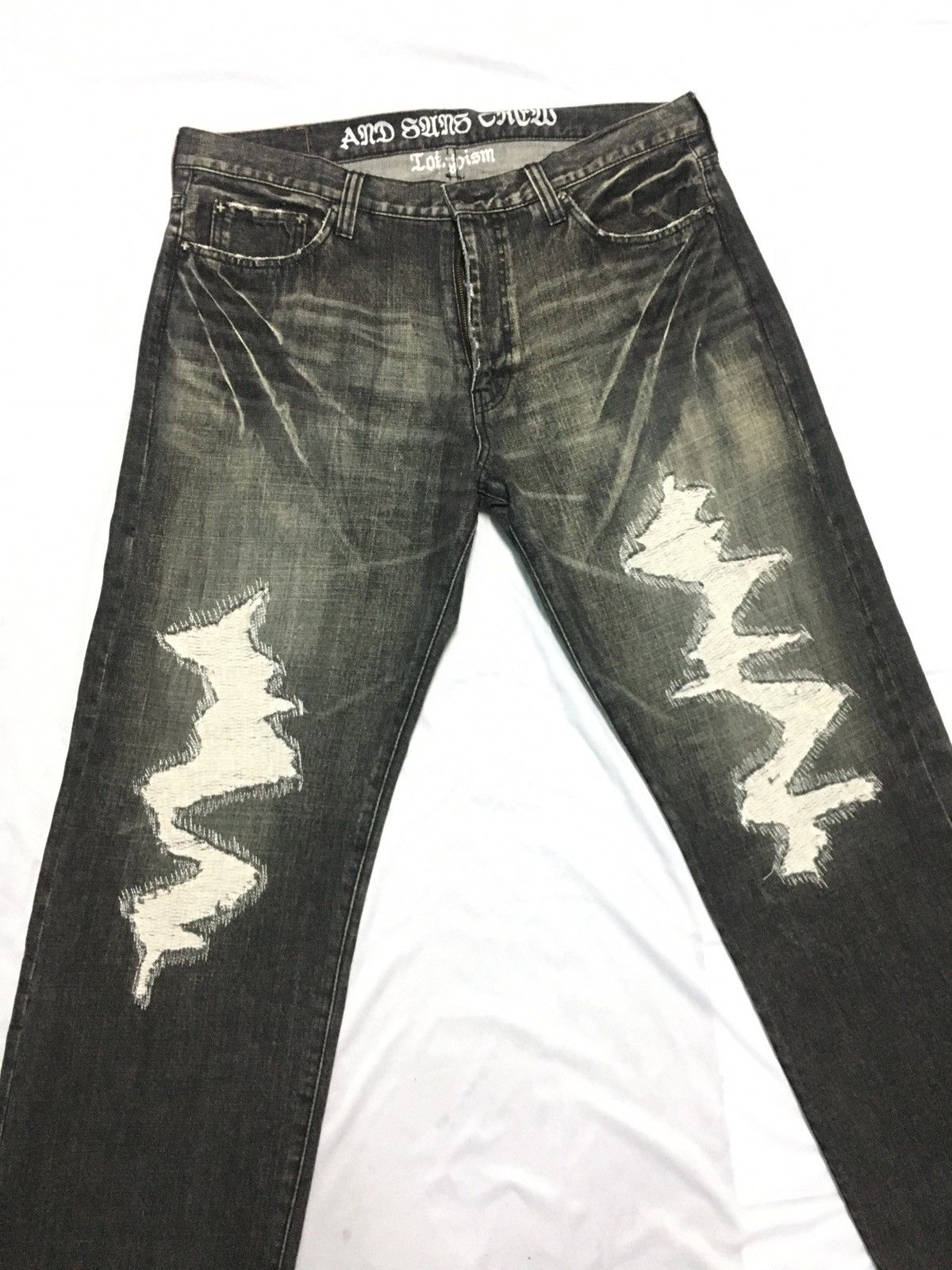 Criminal Damage × Japanese Brand Japanese brand and sun distressed lightning strikes Size US 37 - 4 Thumbnail