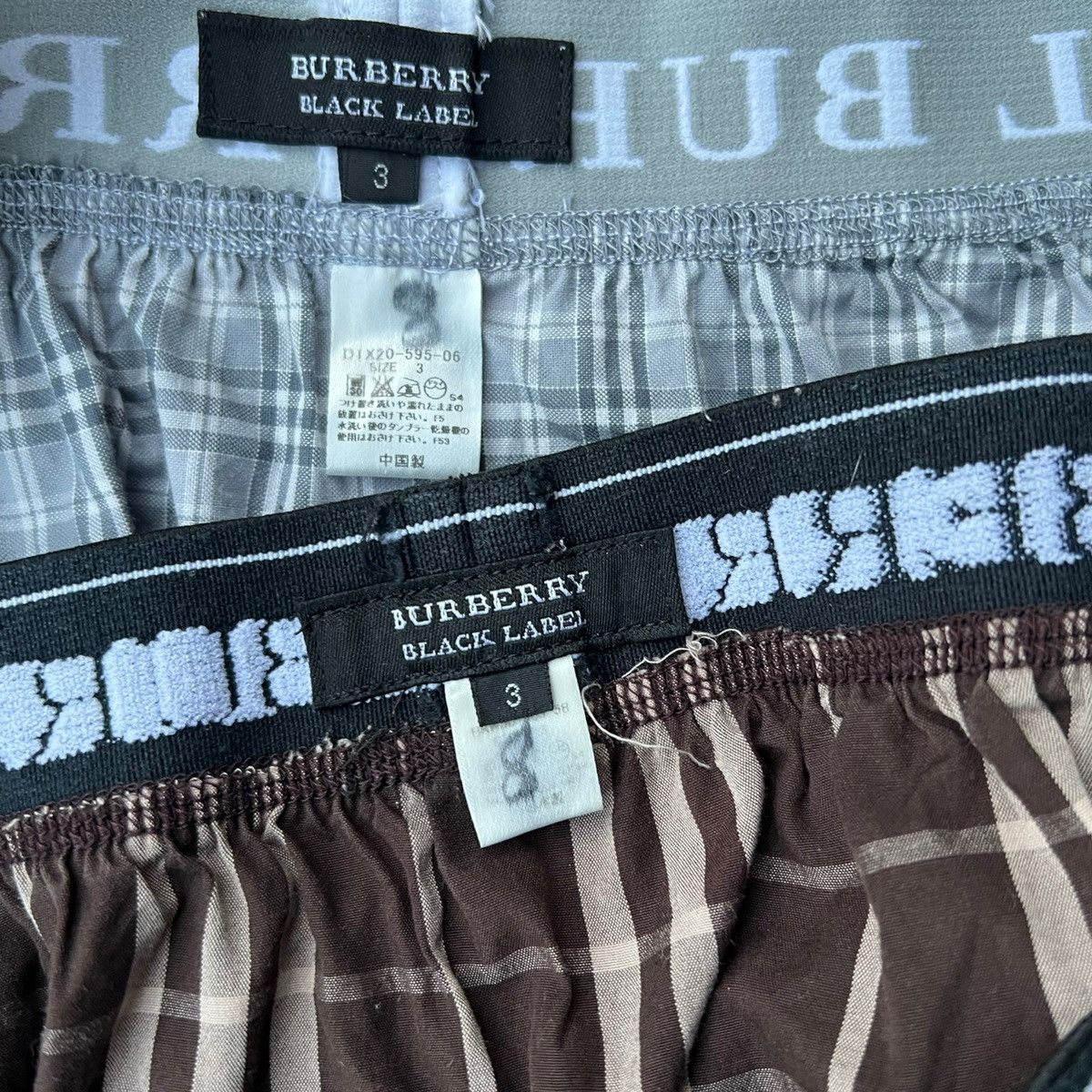 Black Label VINTAGE BURBERRY BLACK LABEL BOXERS Size 32 - 9 Thumbnail