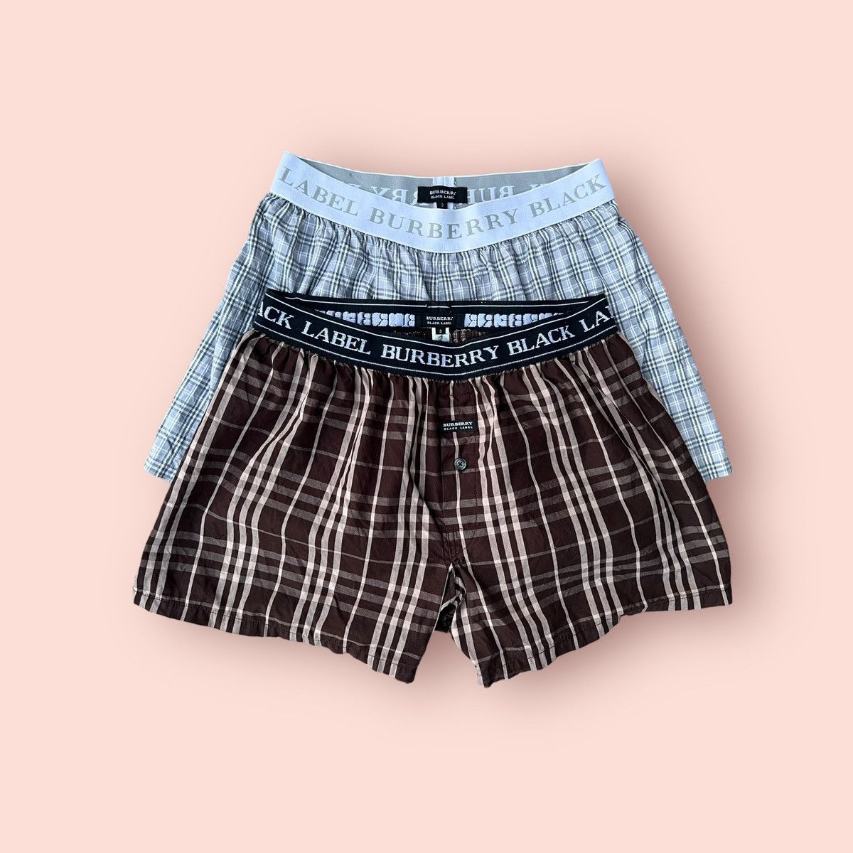 Black Label VINTAGE BURBERRY BLACK LABEL BOXERS Size 32 - 14 Thumbnail