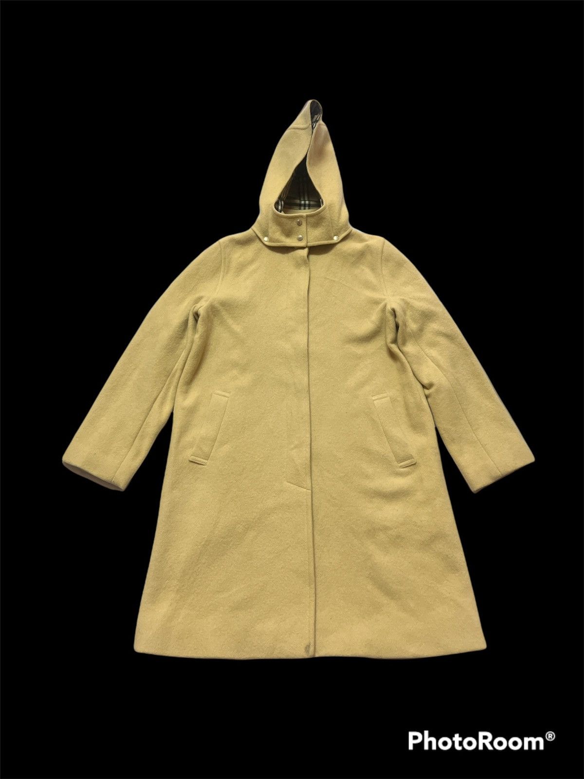 image of Burberry Blue Label Wool Trench Coats in Light Brown, Men's (Size Medium)