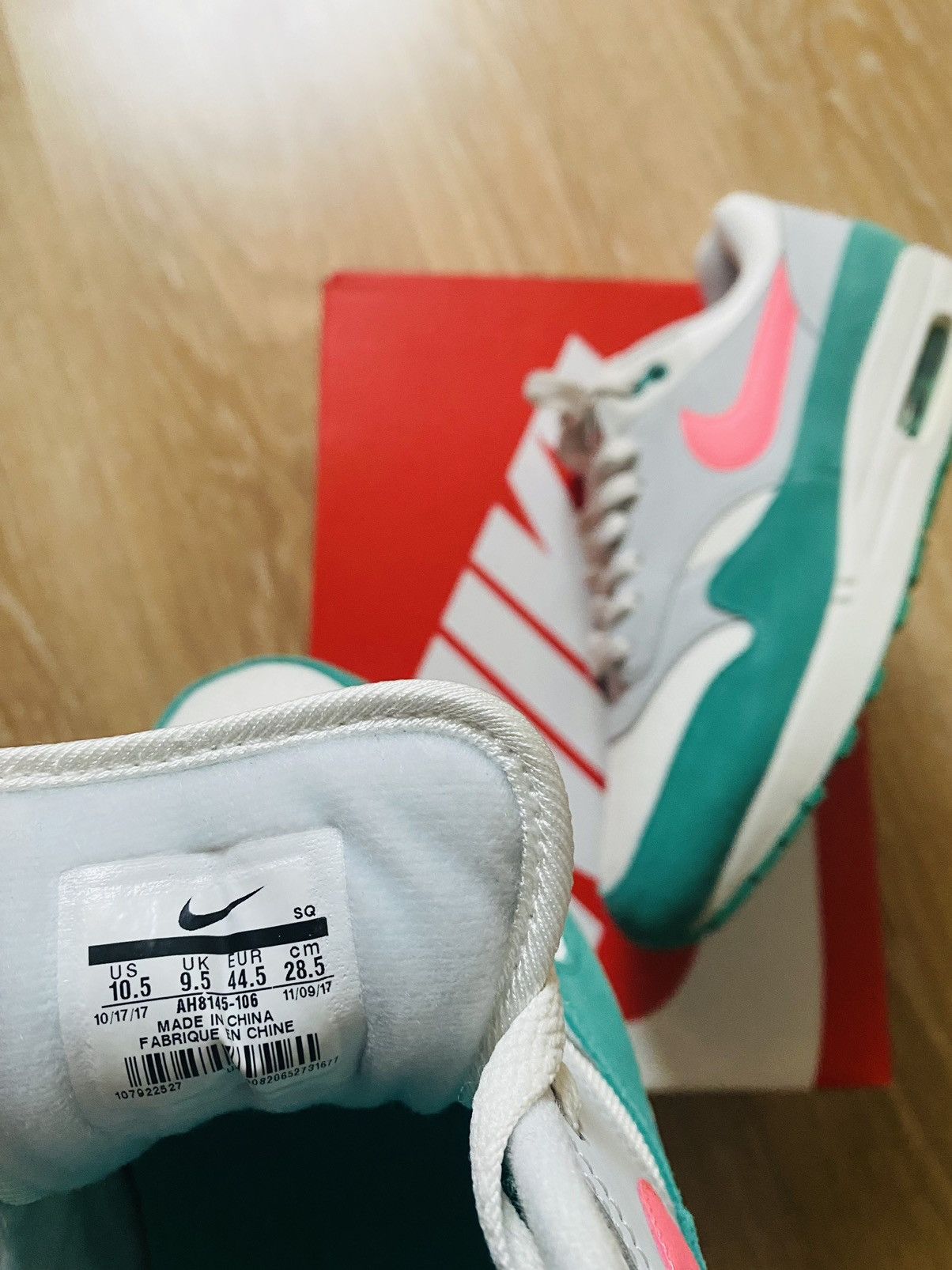 Nike × Parra × Patta NikeLab Air Max1 Watermelon Atmos Clot ACG Concepts Size US 10.5 / EU 43-44 - 8 Thumbnail