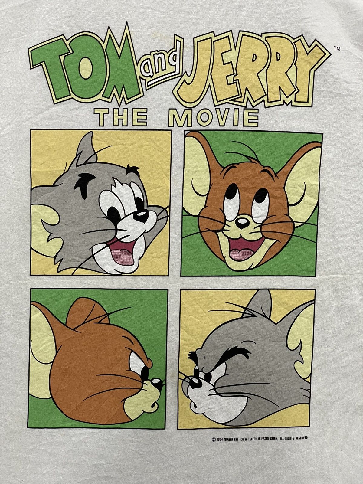 Fruit Of The Loom × Vintage Vintage 90s Fruit of The Loom Tom And Jerry The Movie 1994 Size US L / EU 52-54 / 3 - 2 Thumbnail