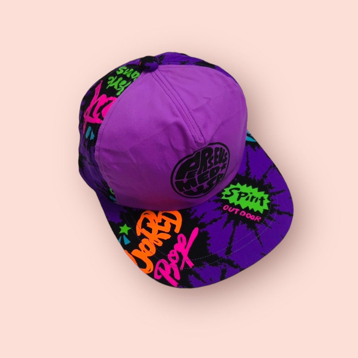 image of Individual Vintage Fullprinted Japanese Vintage Snapback in Purple, Men's
