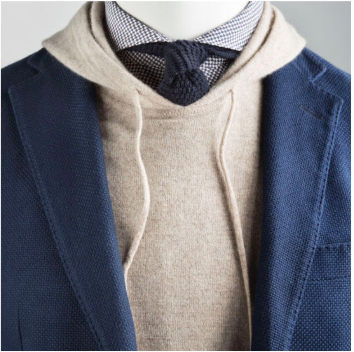 NWT Suitsupply 100% Cashmere Beige Sweater Hoodie SOLD OUT