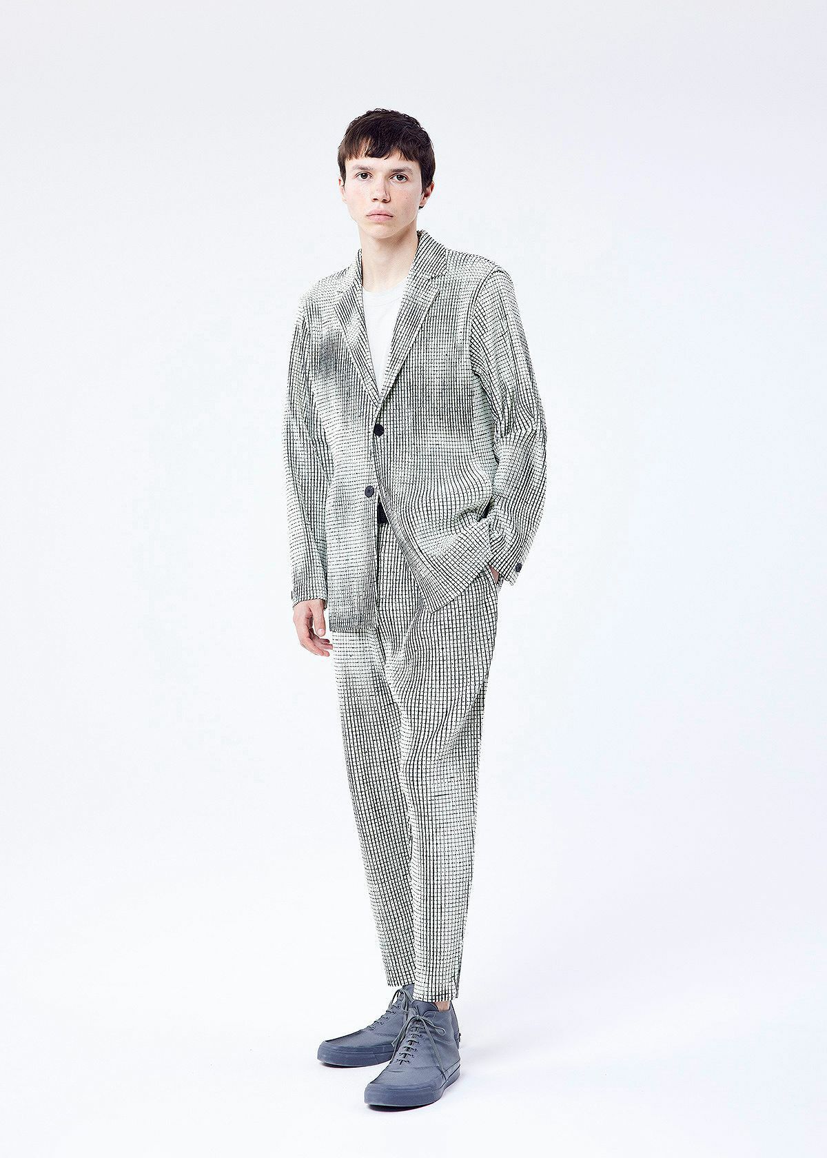 Issey Miyake Issey Miyake Homme Plisse 2022 SS Network Check Blazer Size US S / EU 44-46 / 1 - 2 Thumbnail