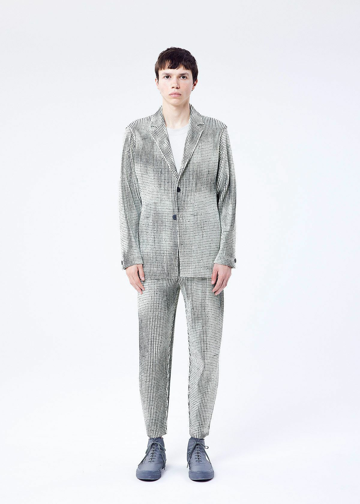 Issey Miyake Issey Miyake Homme Plisse 2022 SS Network Check Blazer Size US S / EU 44-46 / 1 - 5 Thumbnail