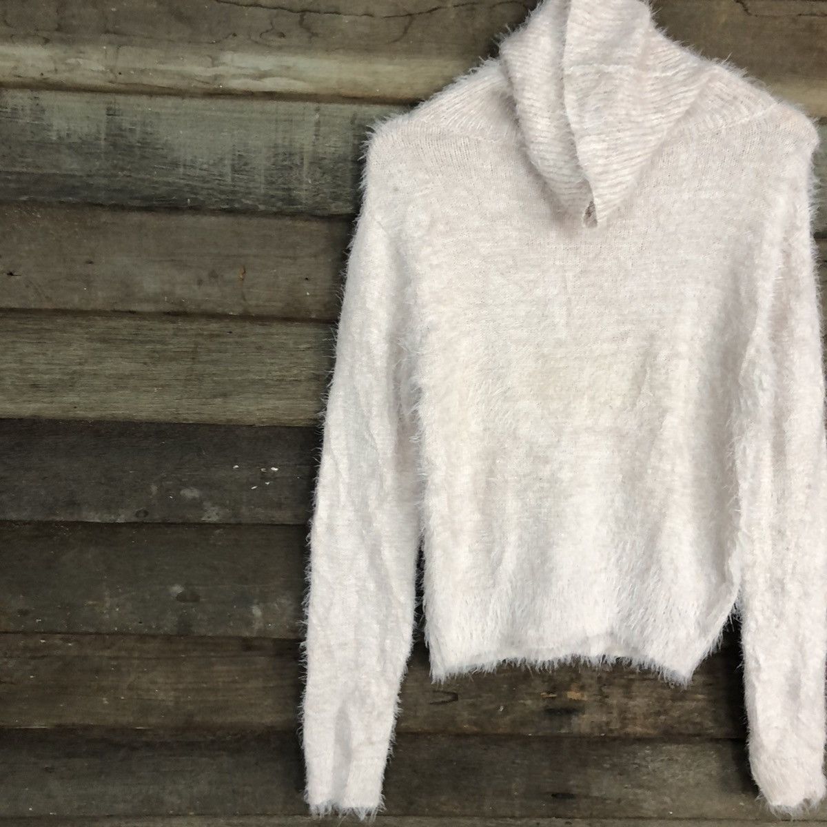 Homespun Knitwear × Japanese Brand GRL Light Pink fur Mohair Shag Shaggy Knitwear #c1028 Size US S / EU 44-46 / 1 - 7 Thumbnail