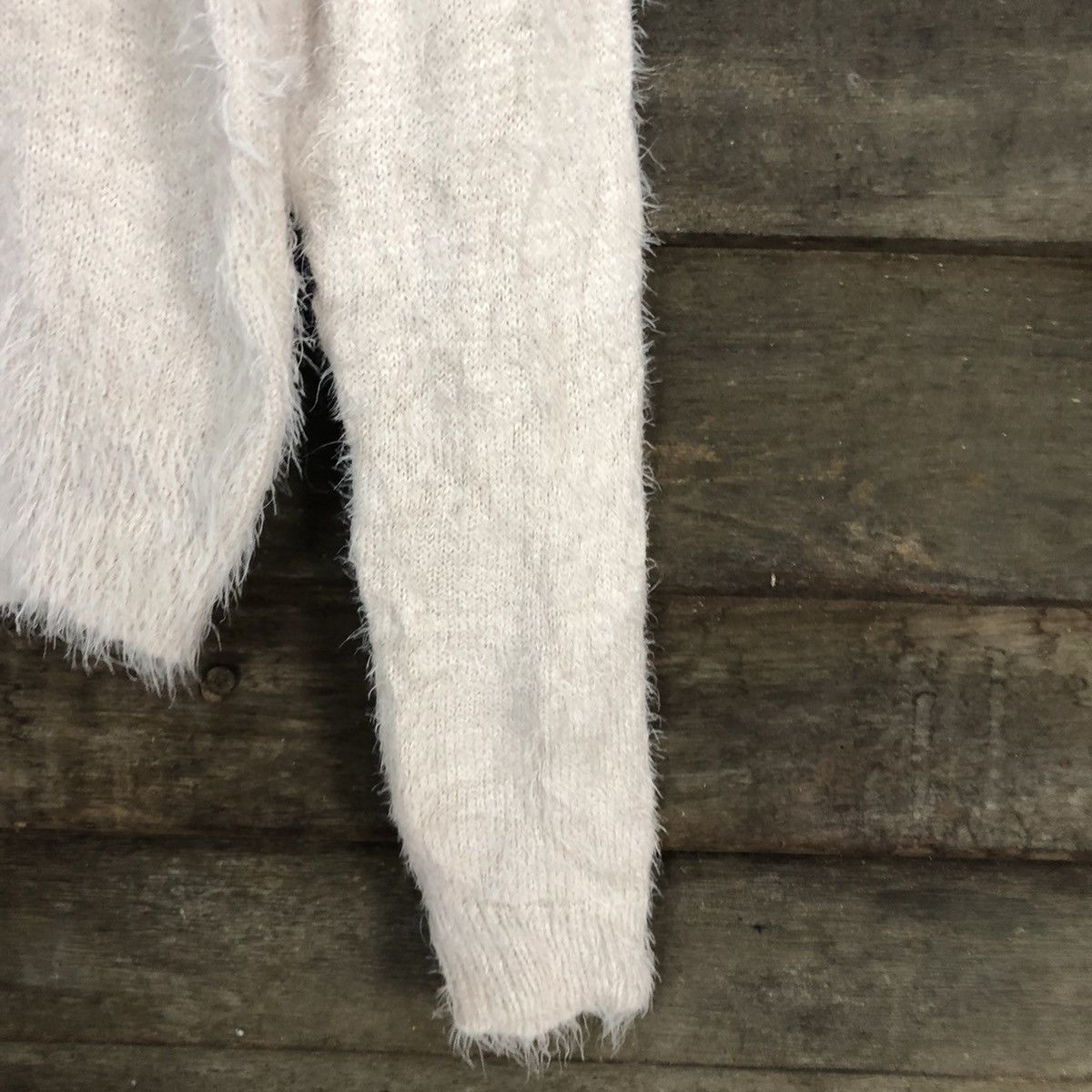 Homespun Knitwear × Japanese Brand GRL Light Pink fur Mohair Shag Shaggy Knitwear #c1028 Size US S / EU 44-46 / 1 - 4 Thumbnail