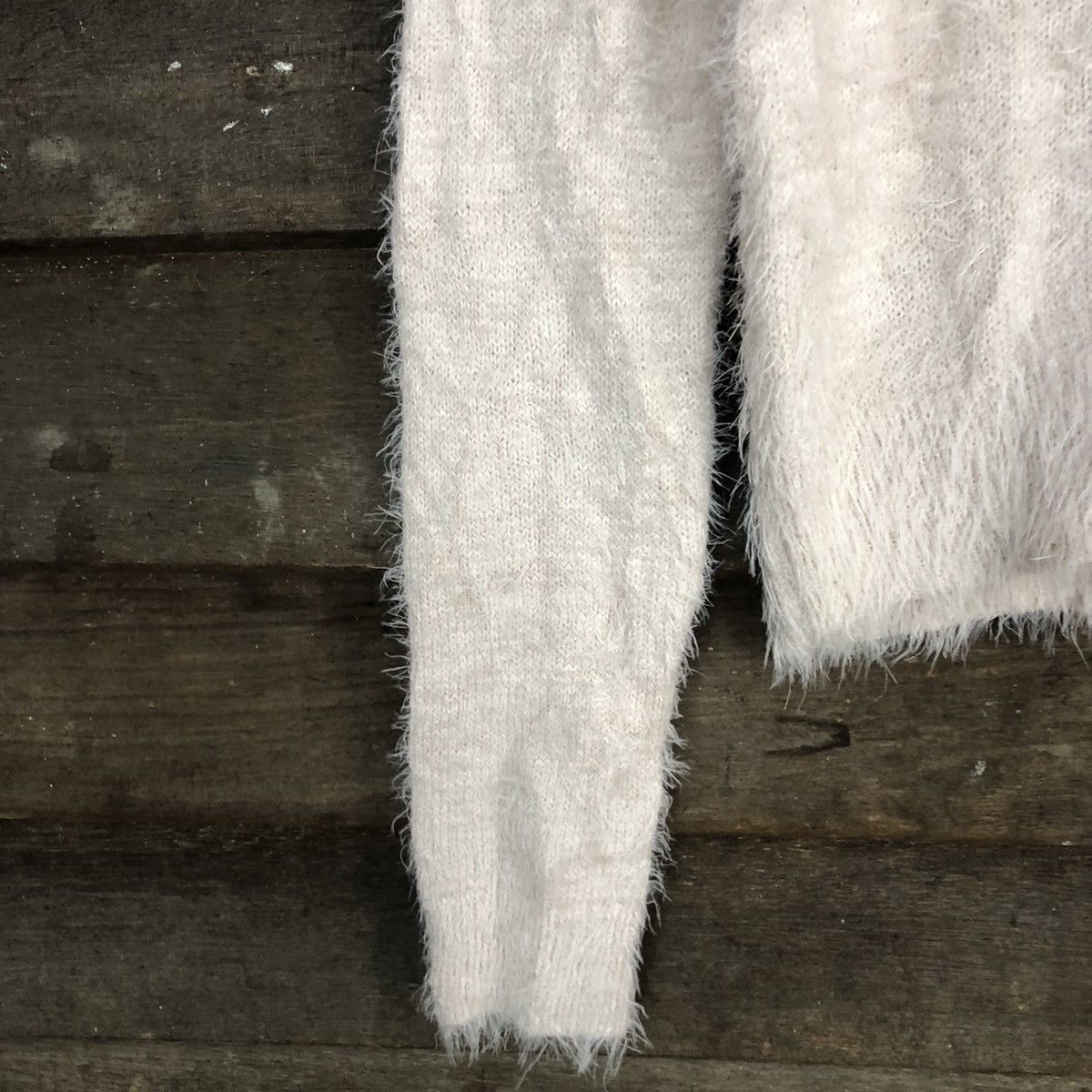 Homespun Knitwear × Japanese Brand GRL Light Pink fur Mohair Shag Shaggy Knitwear #c1028 Size US S / EU 44-46 / 1 - 6 Thumbnail