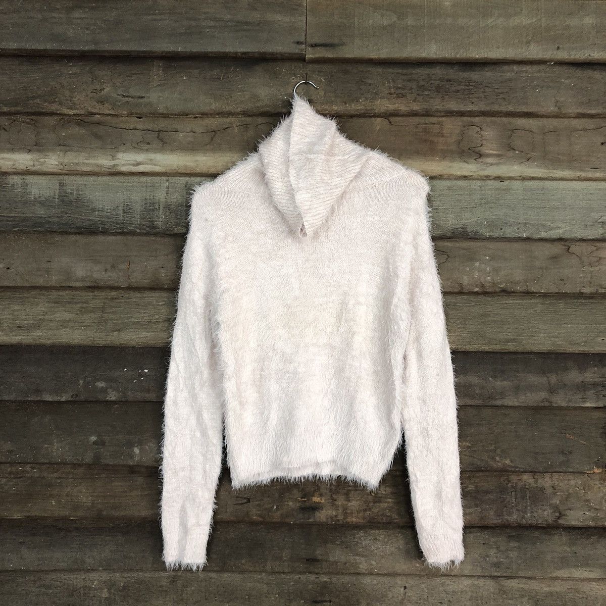 Homespun Knitwear × Japanese Brand GRL Light Pink fur Mohair Shag Shaggy Knitwear #c1028 Size US S / EU 44-46 / 1 - 1 Thumbnail