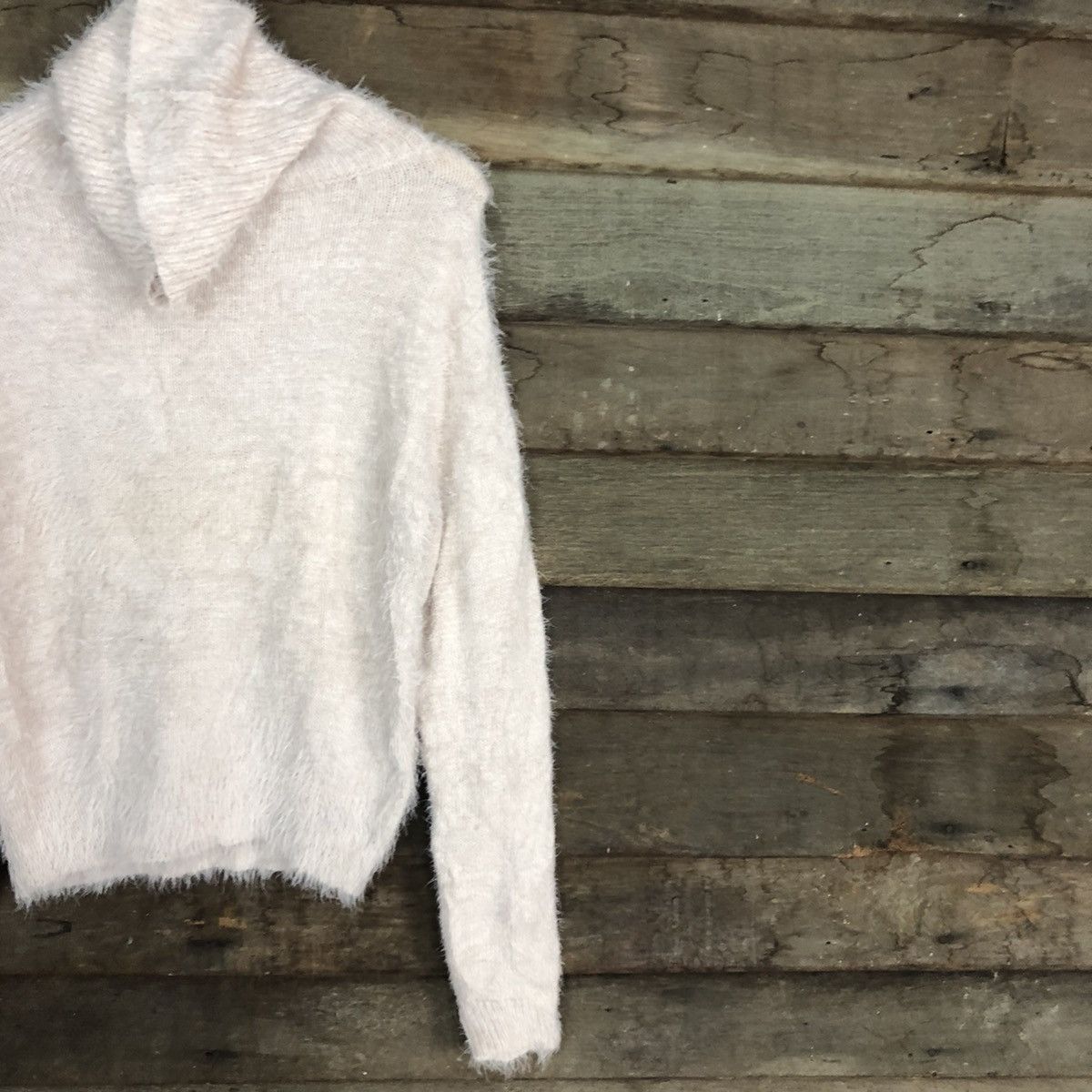 Homespun Knitwear × Japanese Brand GRL Light Pink fur Mohair Shag Shaggy Knitwear #c1028 Size US S / EU 44-46 / 1 - 5 Thumbnail