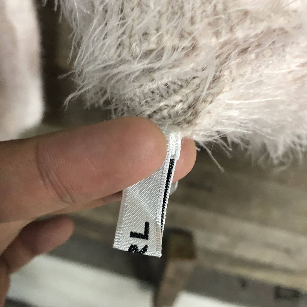 Homespun Knitwear × Japanese Brand GRL Light Pink fur Mohair Shag Shaggy Knitwear #c1028 Size US S / EU 44-46 / 1 - 13 Thumbnail
