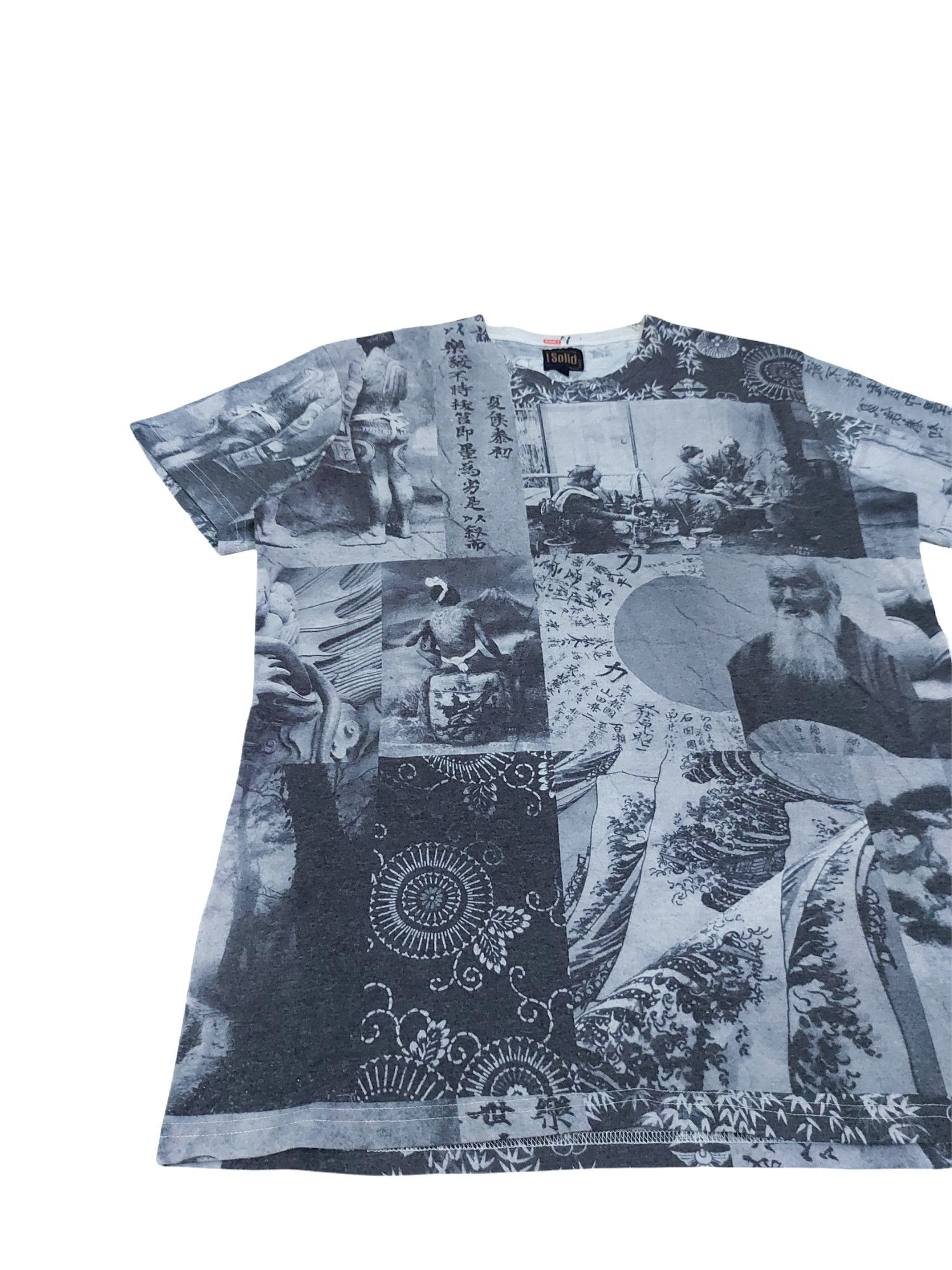 Other RARE! !SOLID JAPANESE YAKUZA COLLAGE ART OVERPRINT Size US L / EU 52-54 / 3 - 4 Thumbnail