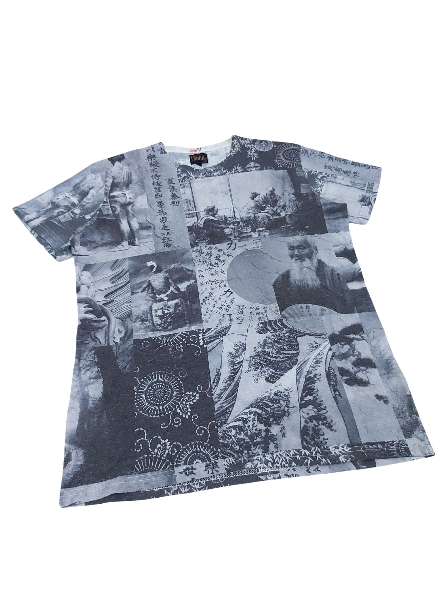 Other RARE! !SOLID JAPANESE YAKUZA COLLAGE ART OVERPRINT Size US L / EU 52-54 / 3 - 5 Thumbnail