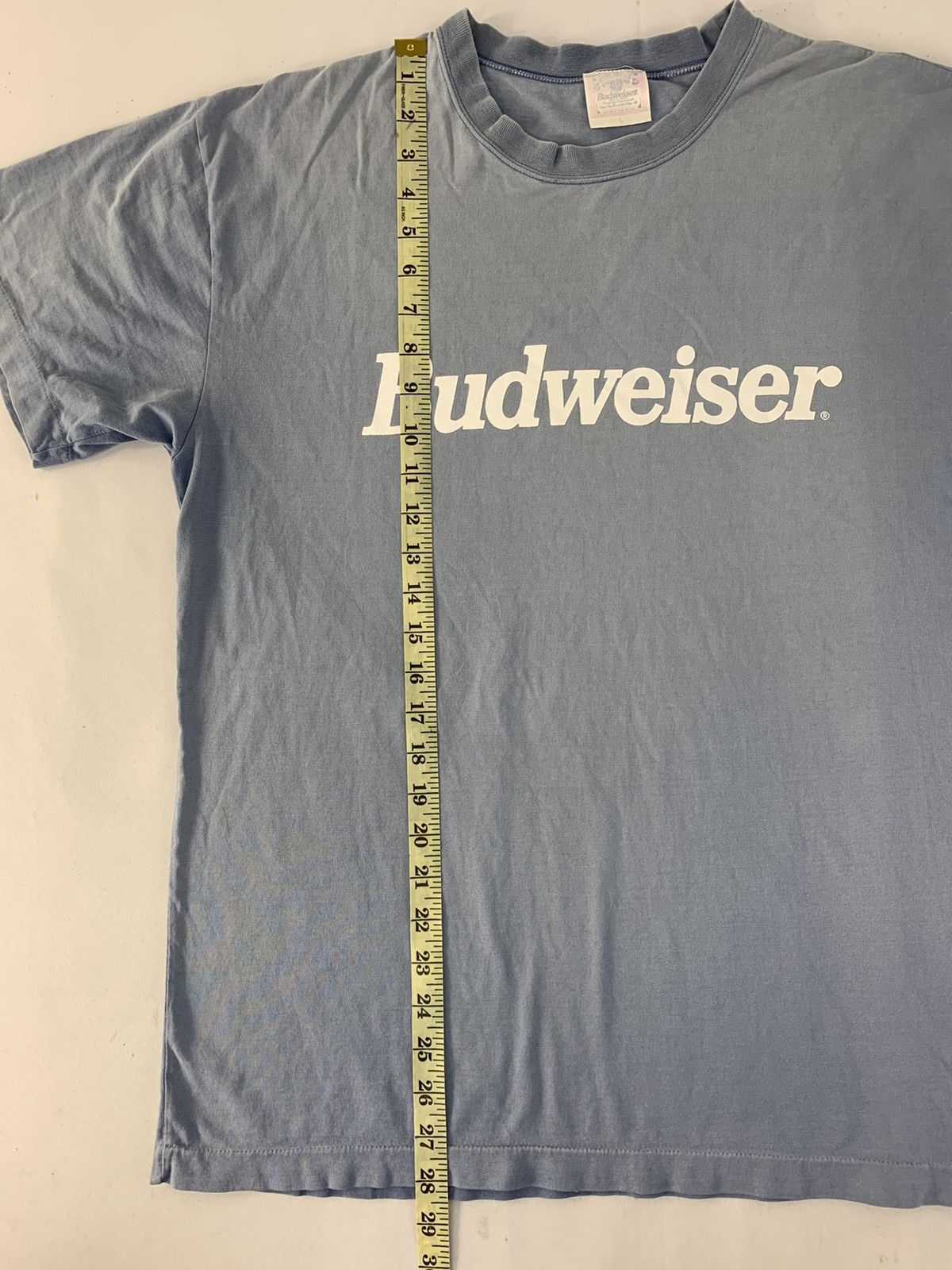 Budweiser 90s Budweiser Spell Out Big Logo Printed Tee T shirt Size US XL / EU 56 / 4 - 7 Thumbnail