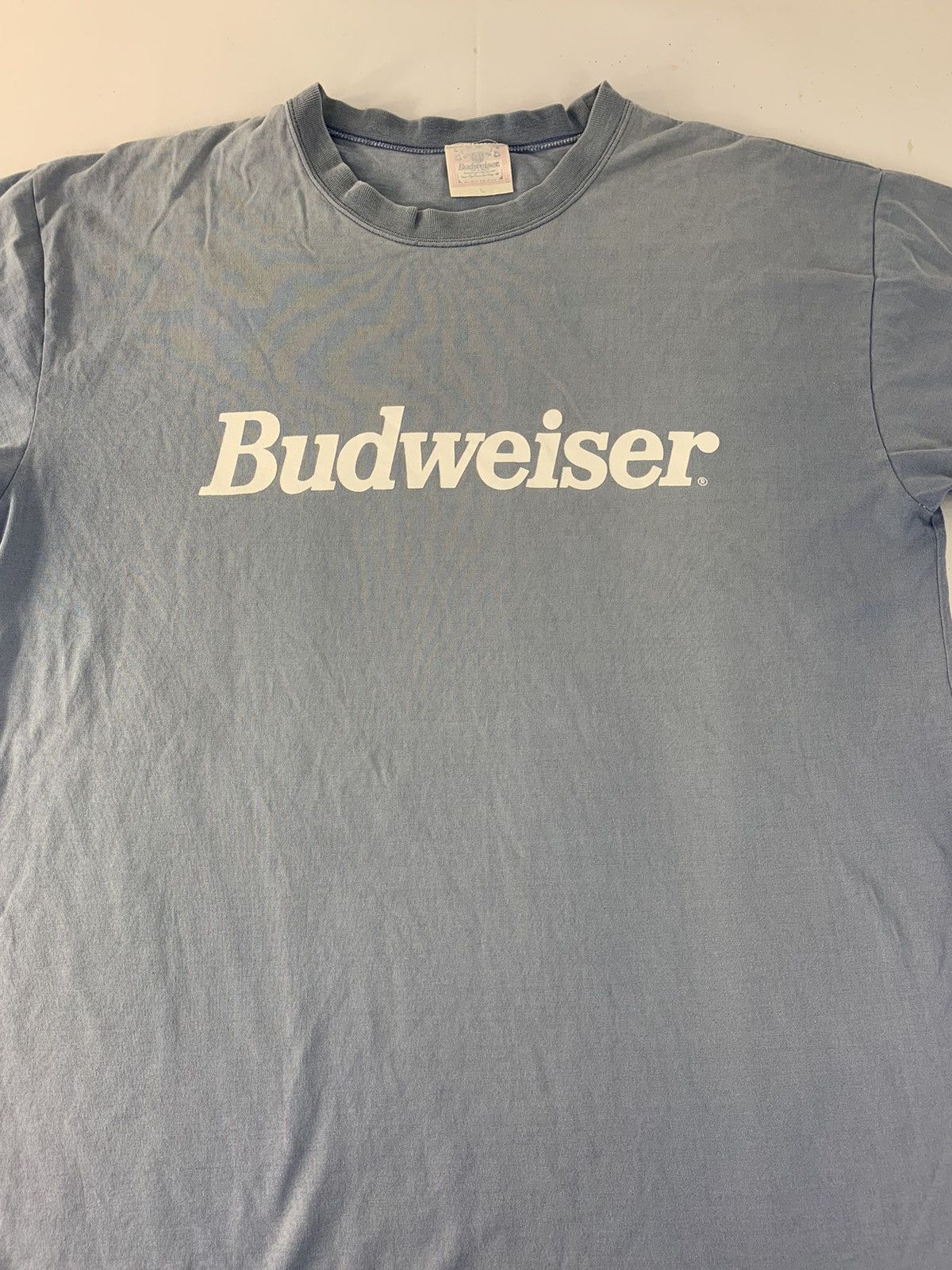 Budweiser 90s Budweiser Spell Out Big Logo Printed Tee T shirt Size US XL / EU 56 / 4 - 3 Thumbnail