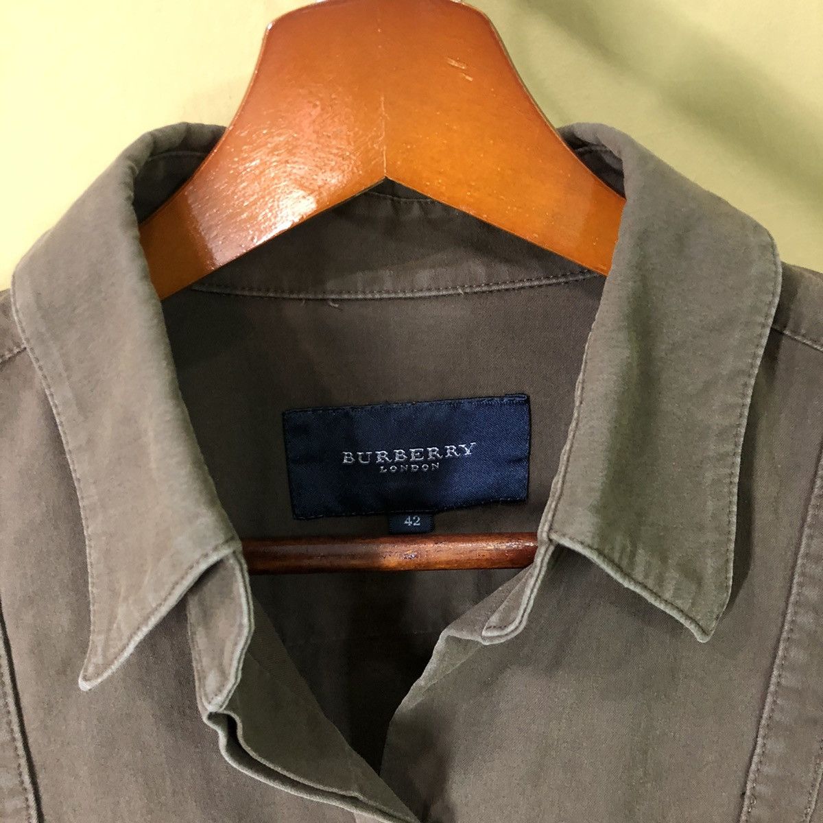 Burberry × Japanese Brand × Vintage Burberry Button Up Long Sleeve T-Shirt Size US S / EU 44-46 / 1 - 2 Thumbnail