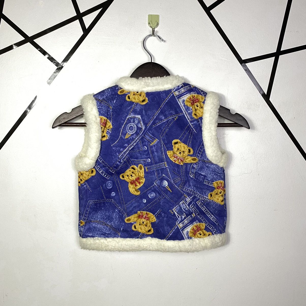 Anime × Japanese Brand Gcw23🔥Vintage Japan vest sherpa full print japanese brand Size US XXS / EU 40 - 2 Thumbnail