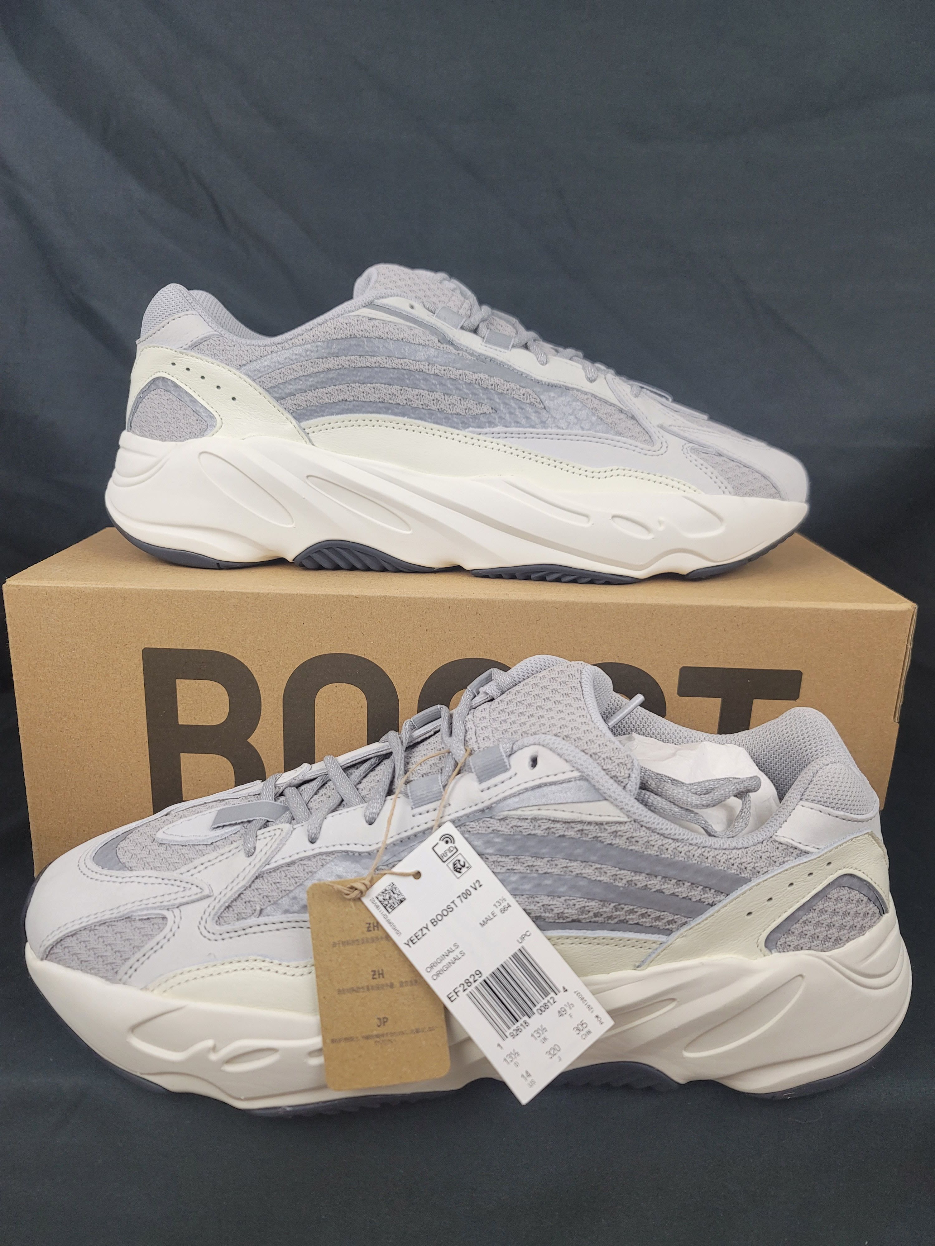 Adidas × Kanye West Adidas Yeezy Boost 700 V2 Static Kanye West CONFIRMED ORDER Size US 14 / EU 47 - 2 Thumbnail