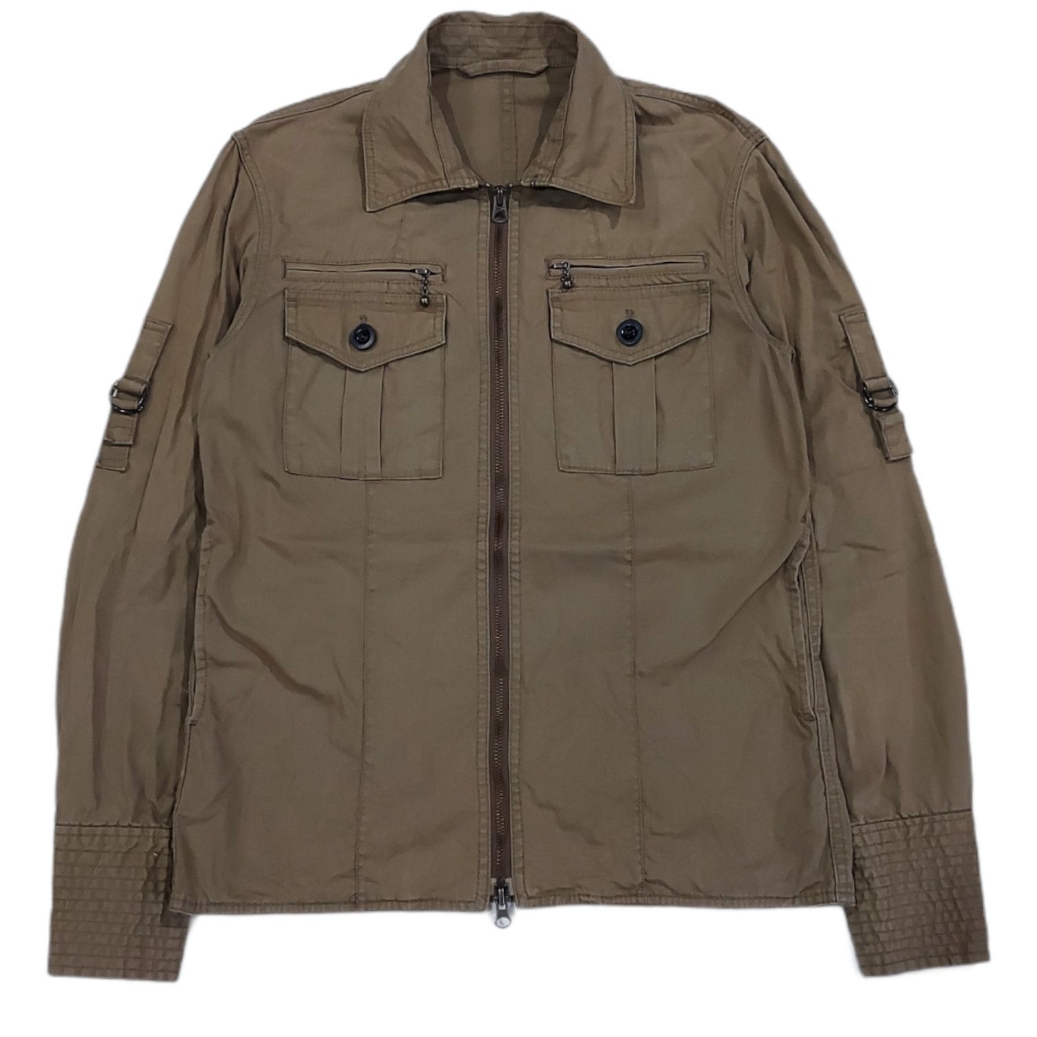 image of Ships Japan x Ships Jet Blue Military Khaki Style Jacket in Army Khaki, Men's (Size Small)