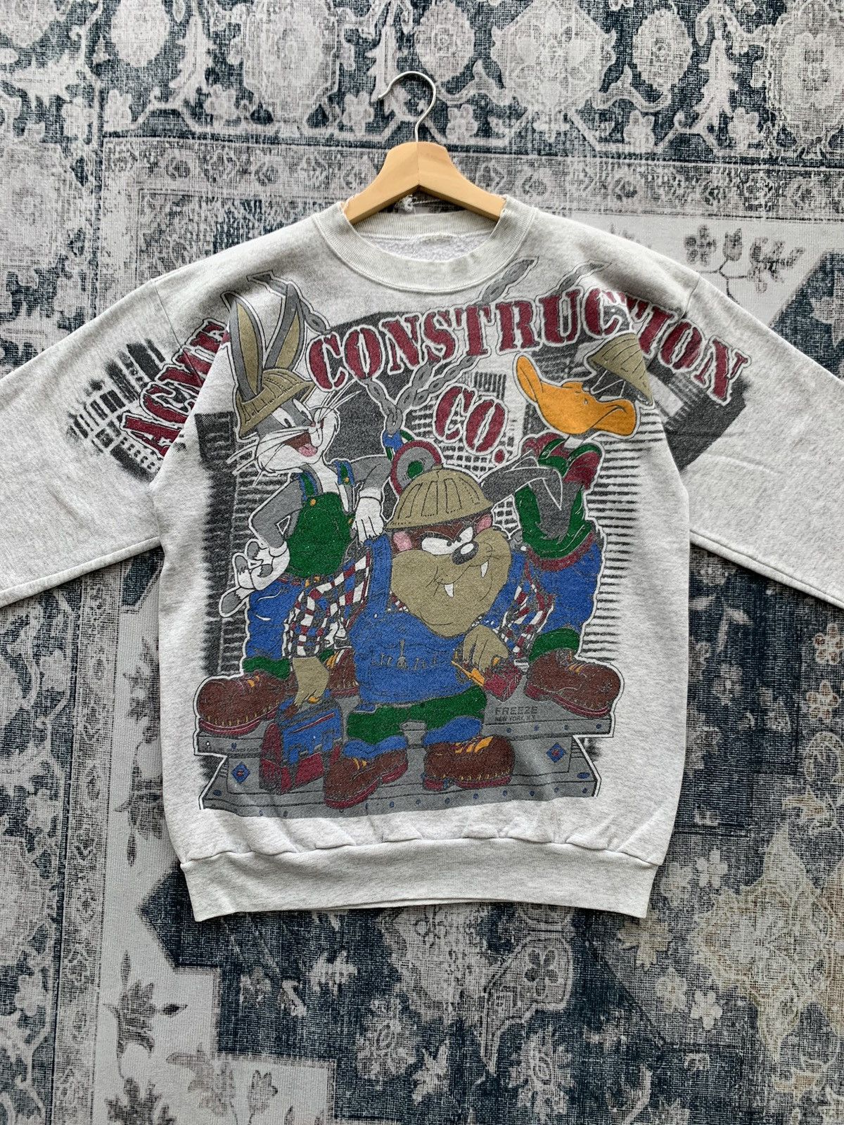 Cartoon Network Vintage 1994 Warner Bros Acme Construction Sweatshirt Size US M / EU 48-50 / 2 - 3 Thumbnail