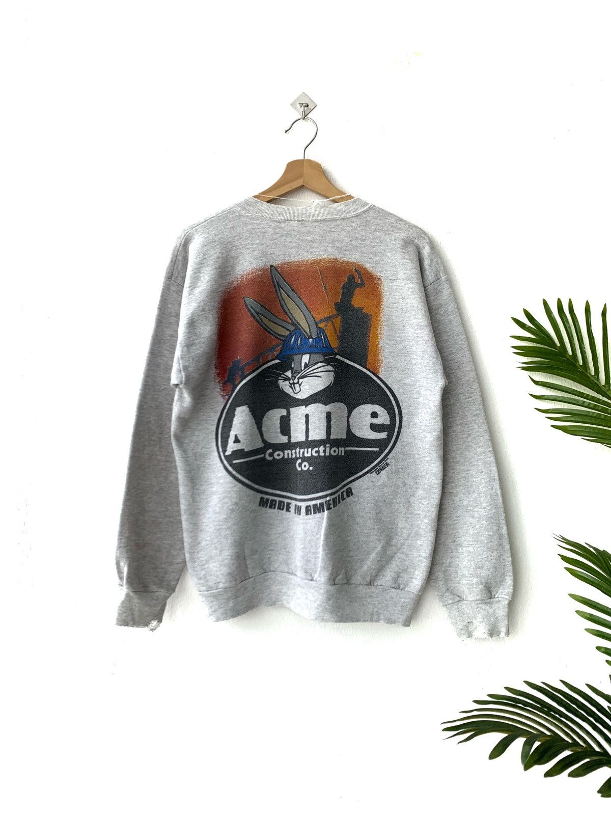 Cartoon Network Vintage 1994 Warner Bros Acme Construction Sweatshirt Size US M / EU 48-50 / 2 - 2 Thumbnail