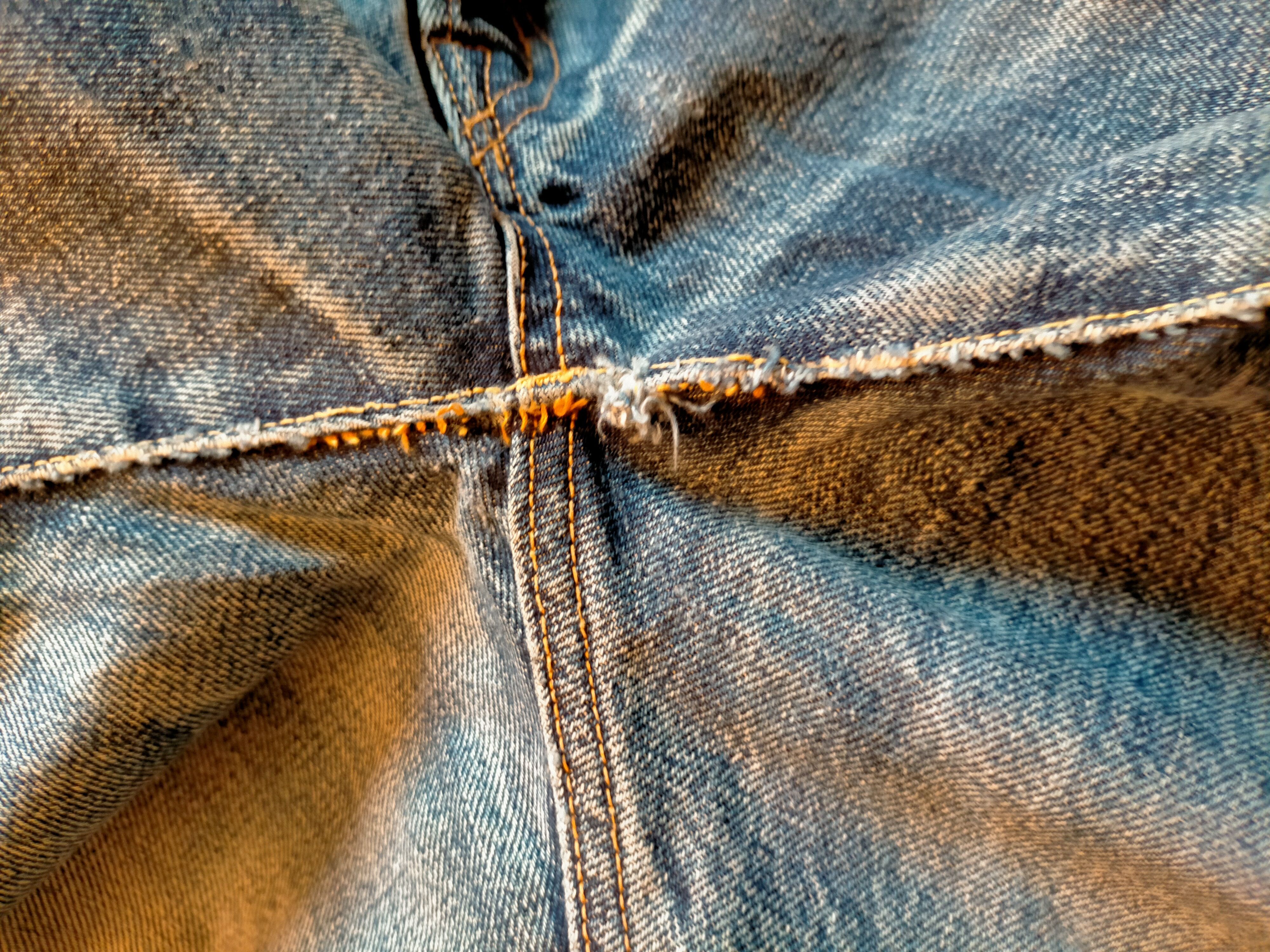 Denime Denime Selvage Distressed Ripped jeans Size US 31 - 16 Thumbnail