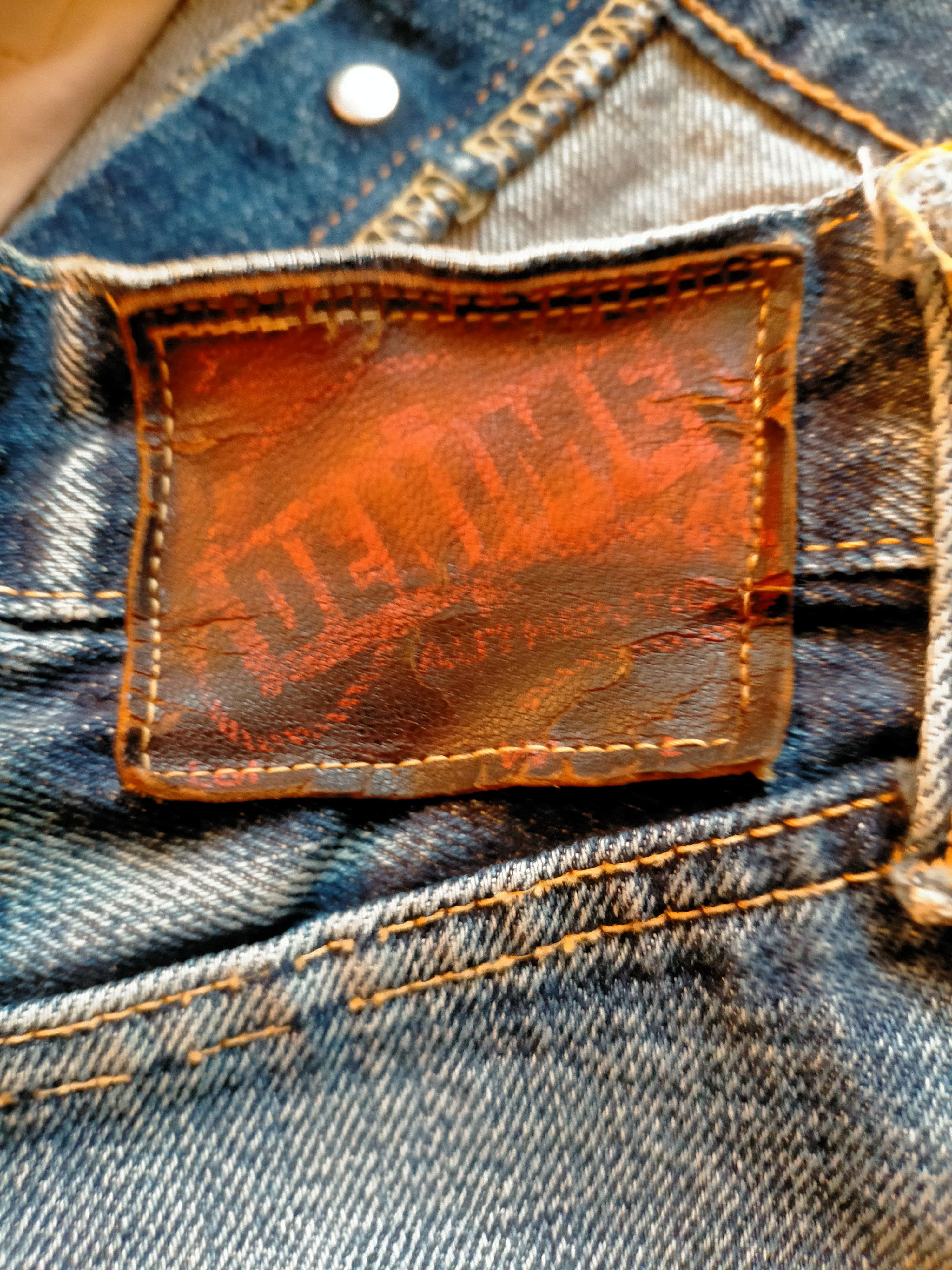 Denime Denime Selvage Distressed Ripped jeans Size US 31 - 17 Thumbnail