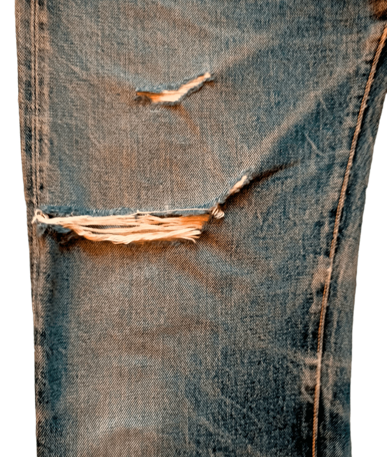 Denime Denime Selvage Distressed Ripped jeans Size US 31 - 7 Thumbnail
