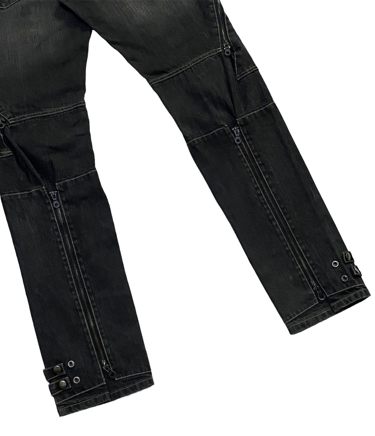 Japanese Brand PPFM Multipocket Zippers Denim Jeans Size US 33 - 21 Thumbnail
