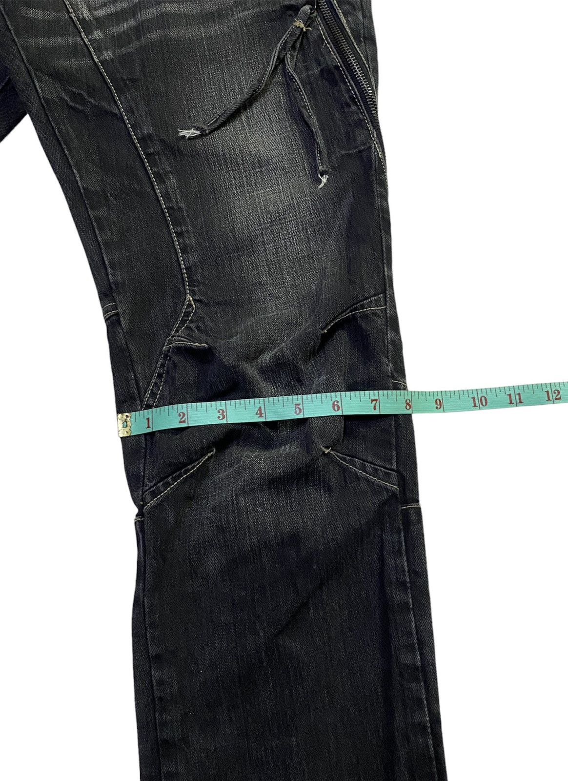 Japanese Brand PPFM Multipocket Zippers Denim Jeans Size US 33 - 9 Thumbnail